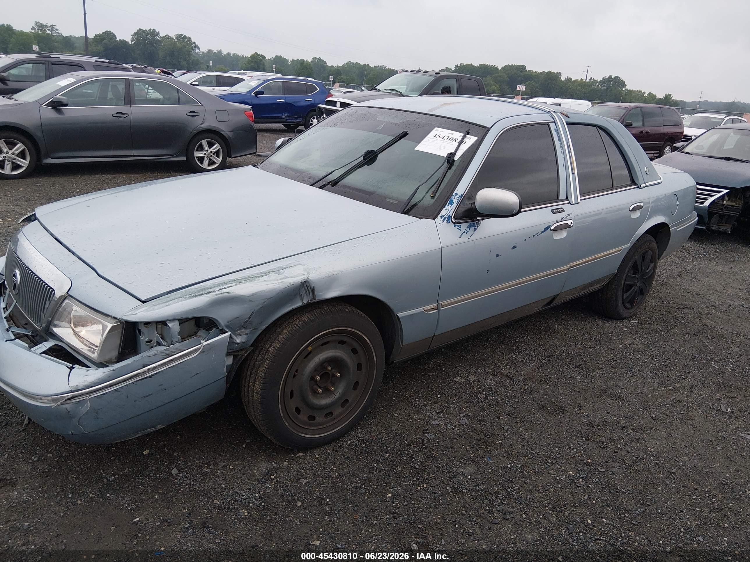 2004 Mercury Grand Marquis Ls Blue vin: 2MEFM75W44X687770
