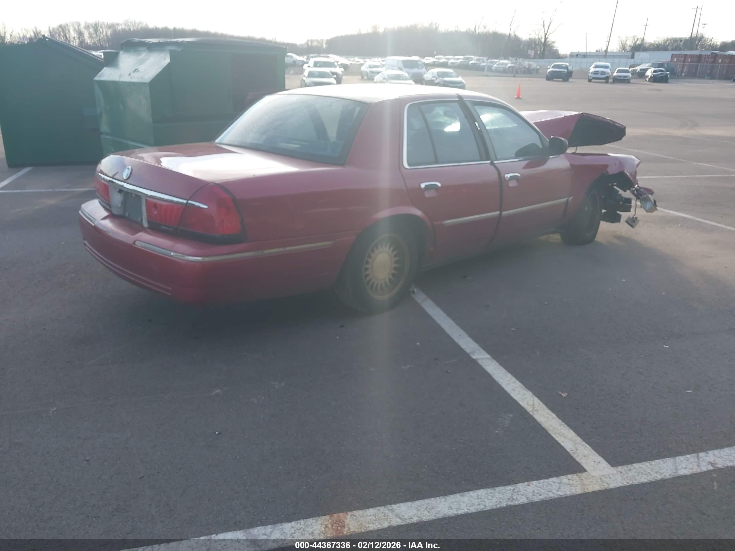 1998 Mercury Grand Marquis   Red vin: 2MEFM75W4WX665562