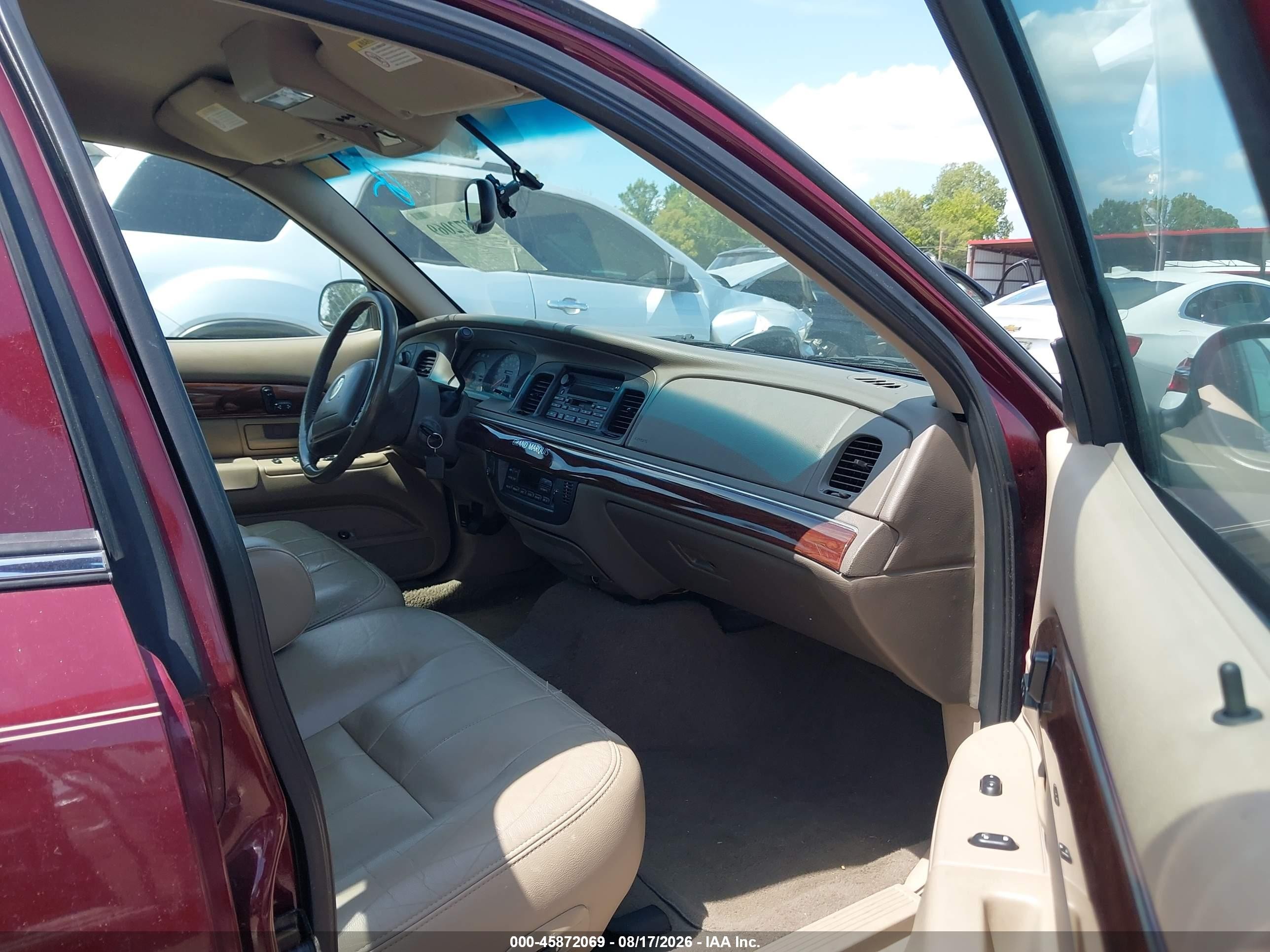2004 Mercury Grand Marquis Ls Burgundy vin: 2MEFM75W54X618229