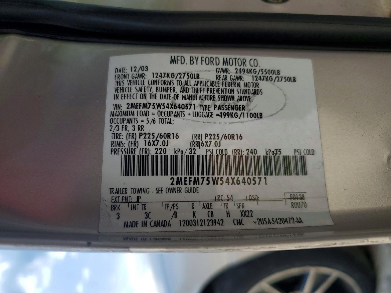 2004 Mercury Grand Marquis Ls Серебряный vin: 2MEFM75W54X640571