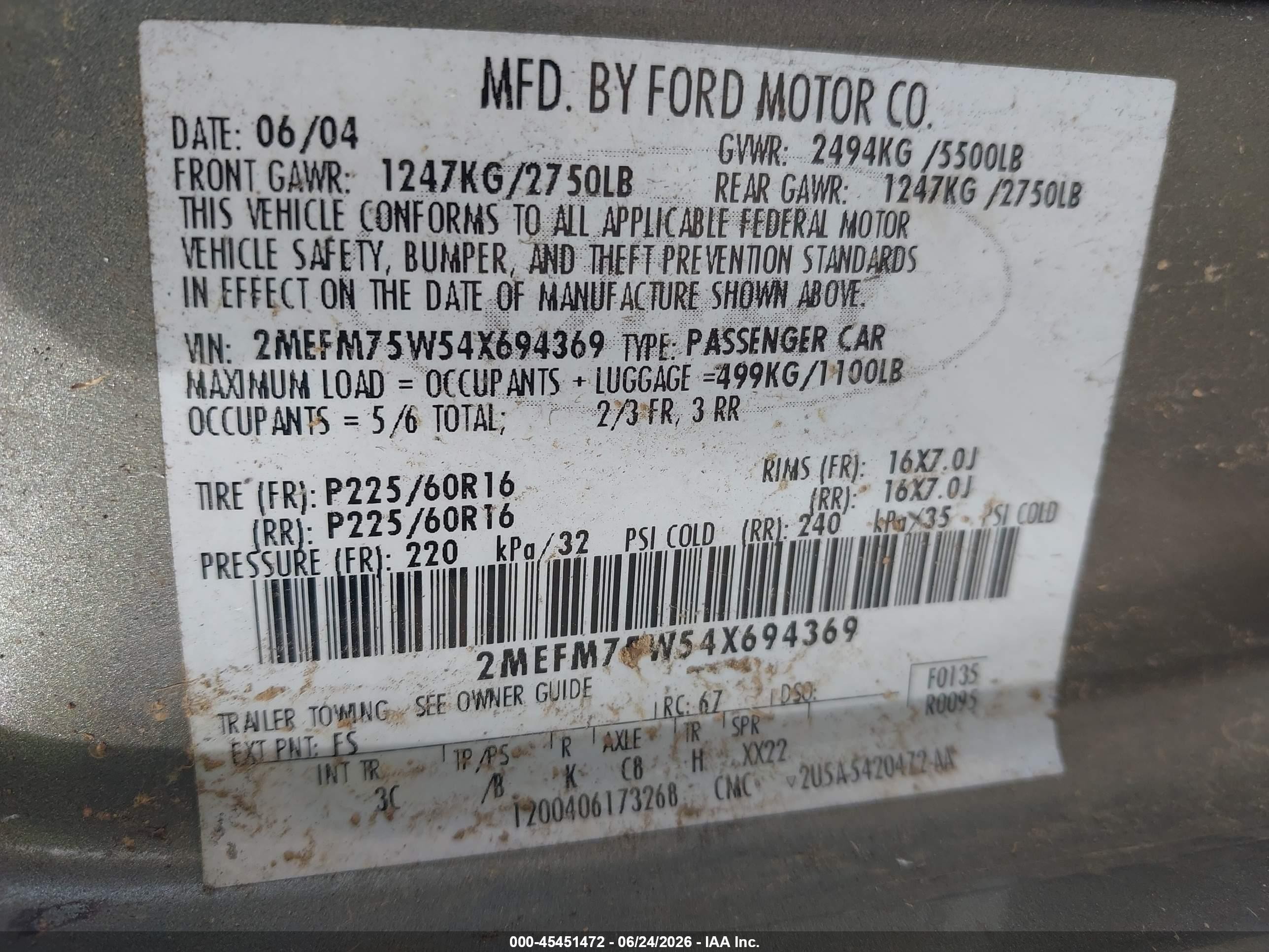 2004 Mercury Grand Marquis Ls Silver vin: 2MEFM75W54X694369