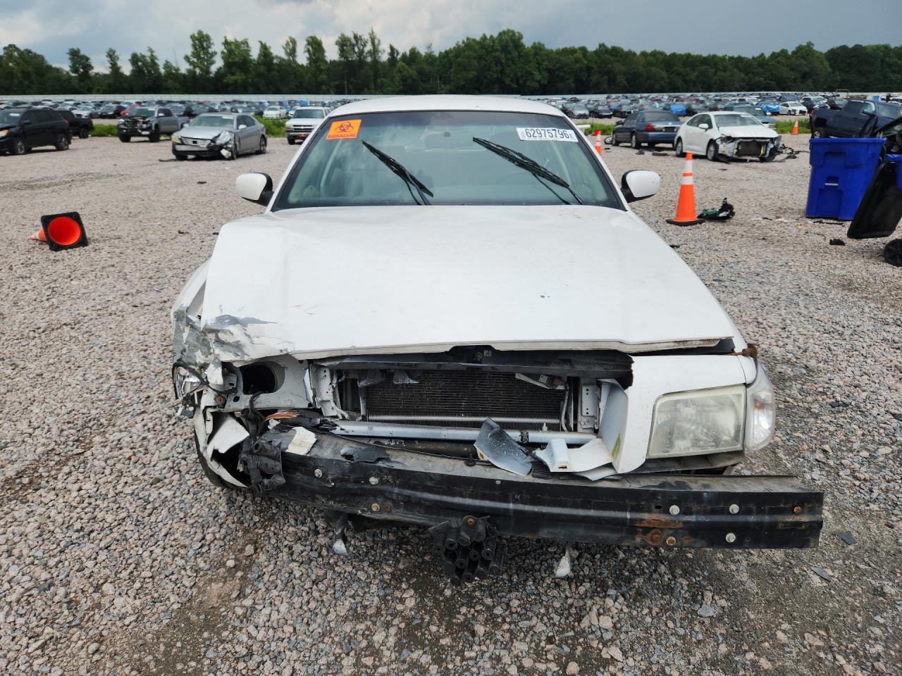 2006 Mercury Grand Marquis Ls White vin: 2MEFM75W56X651069