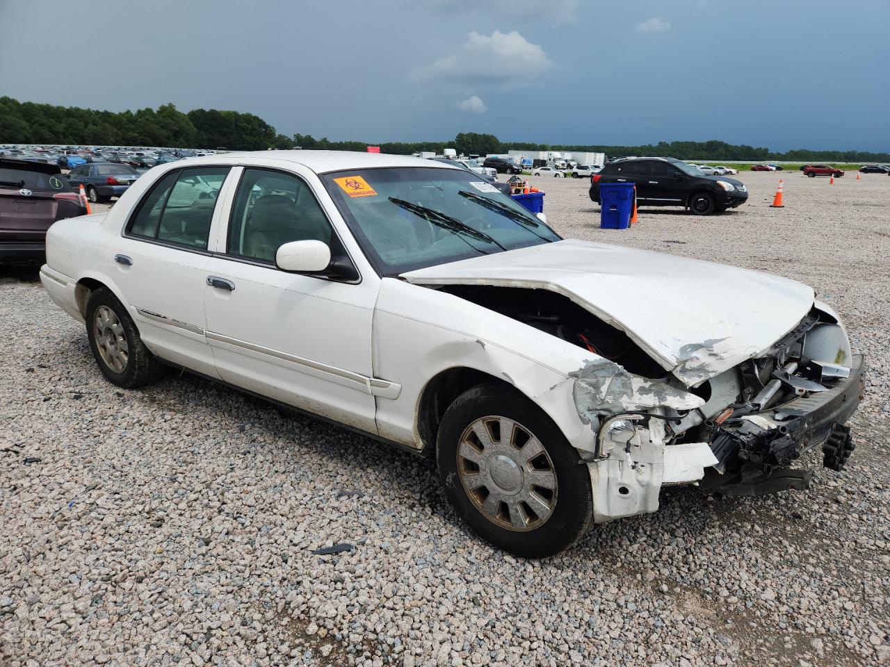 2006 Mercury Grand Marquis Ls White vin: 2MEFM75W56X651069
