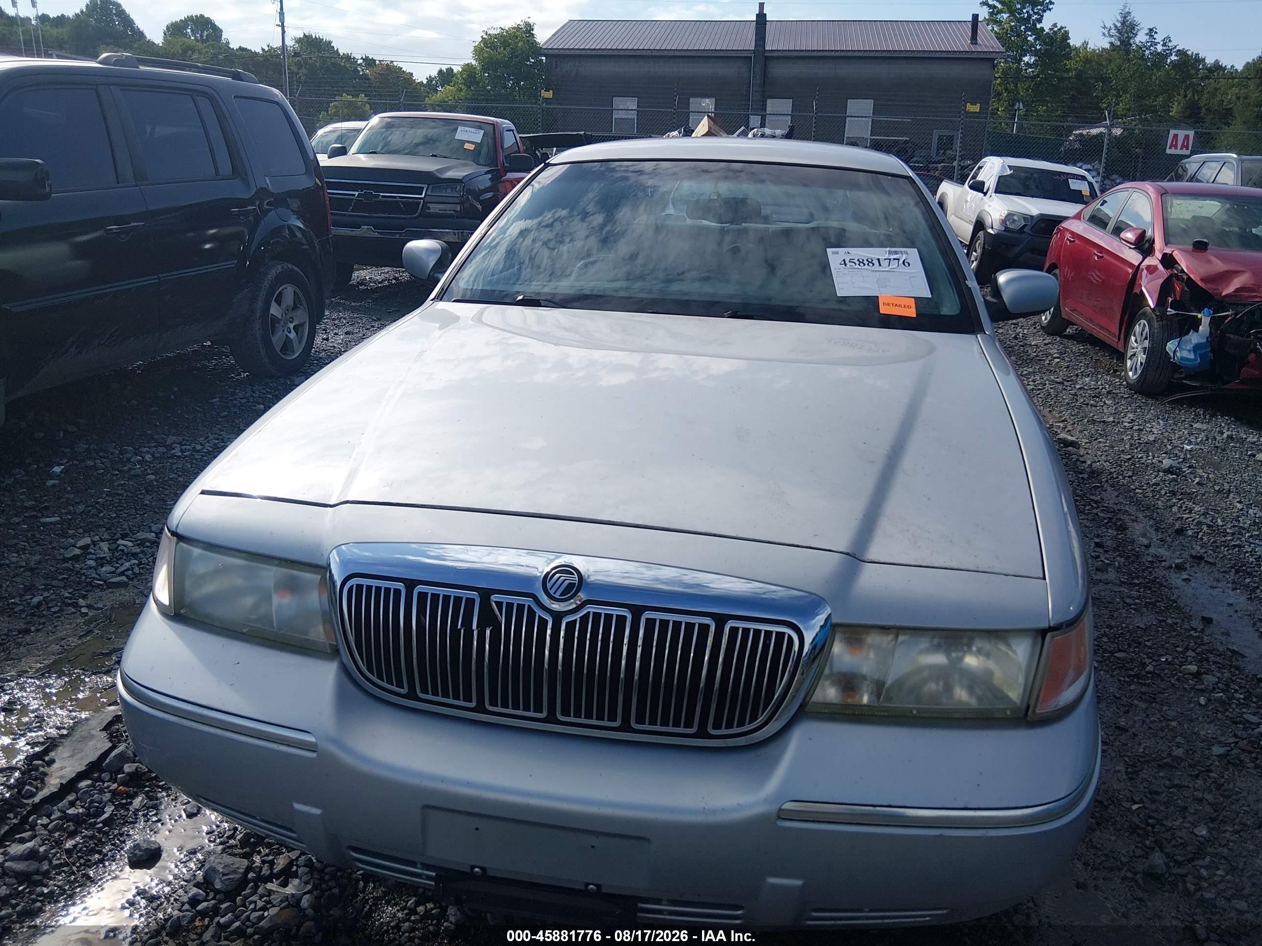 2001 Mercury Grand Marquis Ls Silver vin: 2MEFM75W61X607493