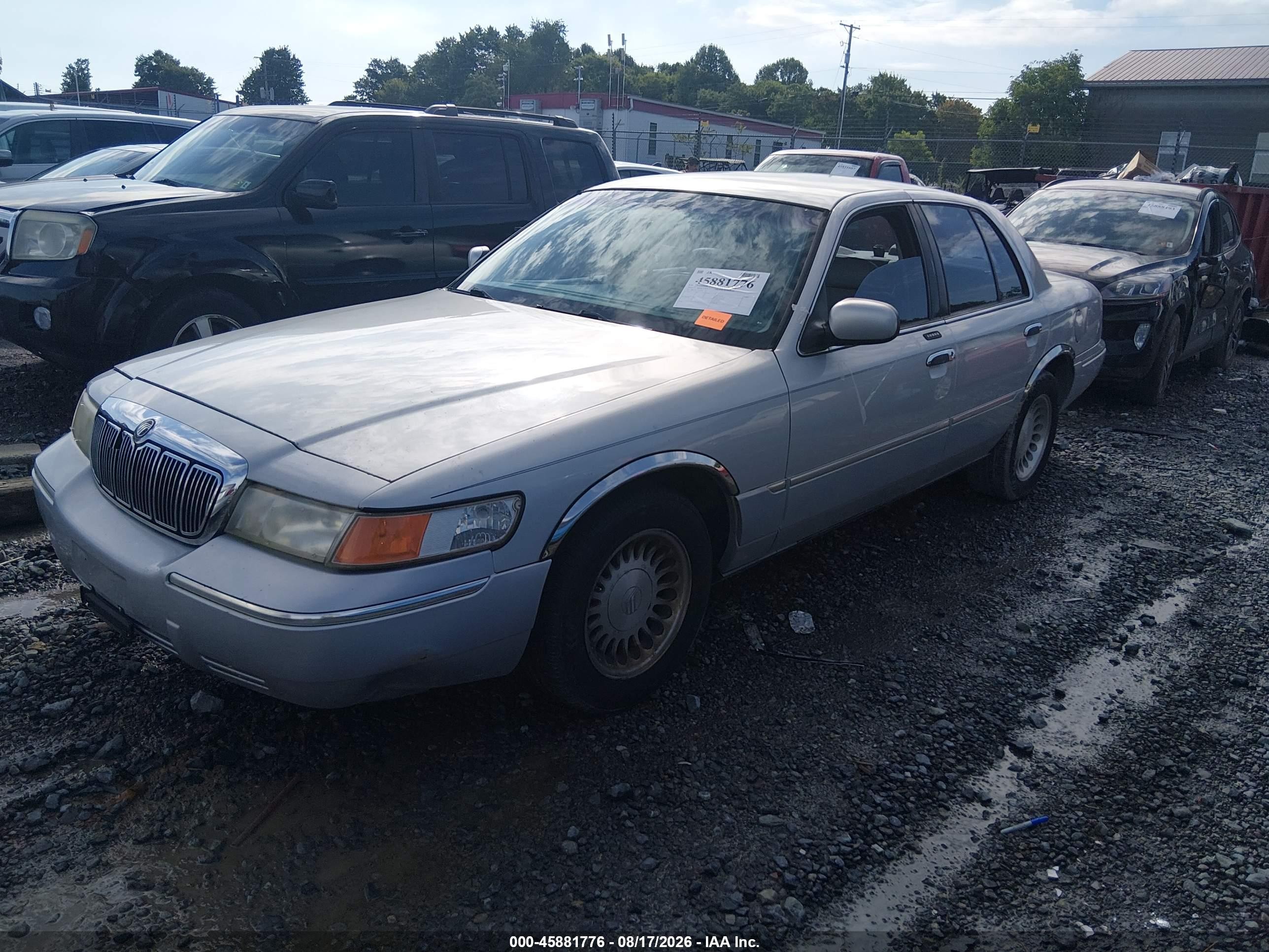 2001 Mercury Grand Marquis Ls Silver vin: 2MEFM75W61X607493