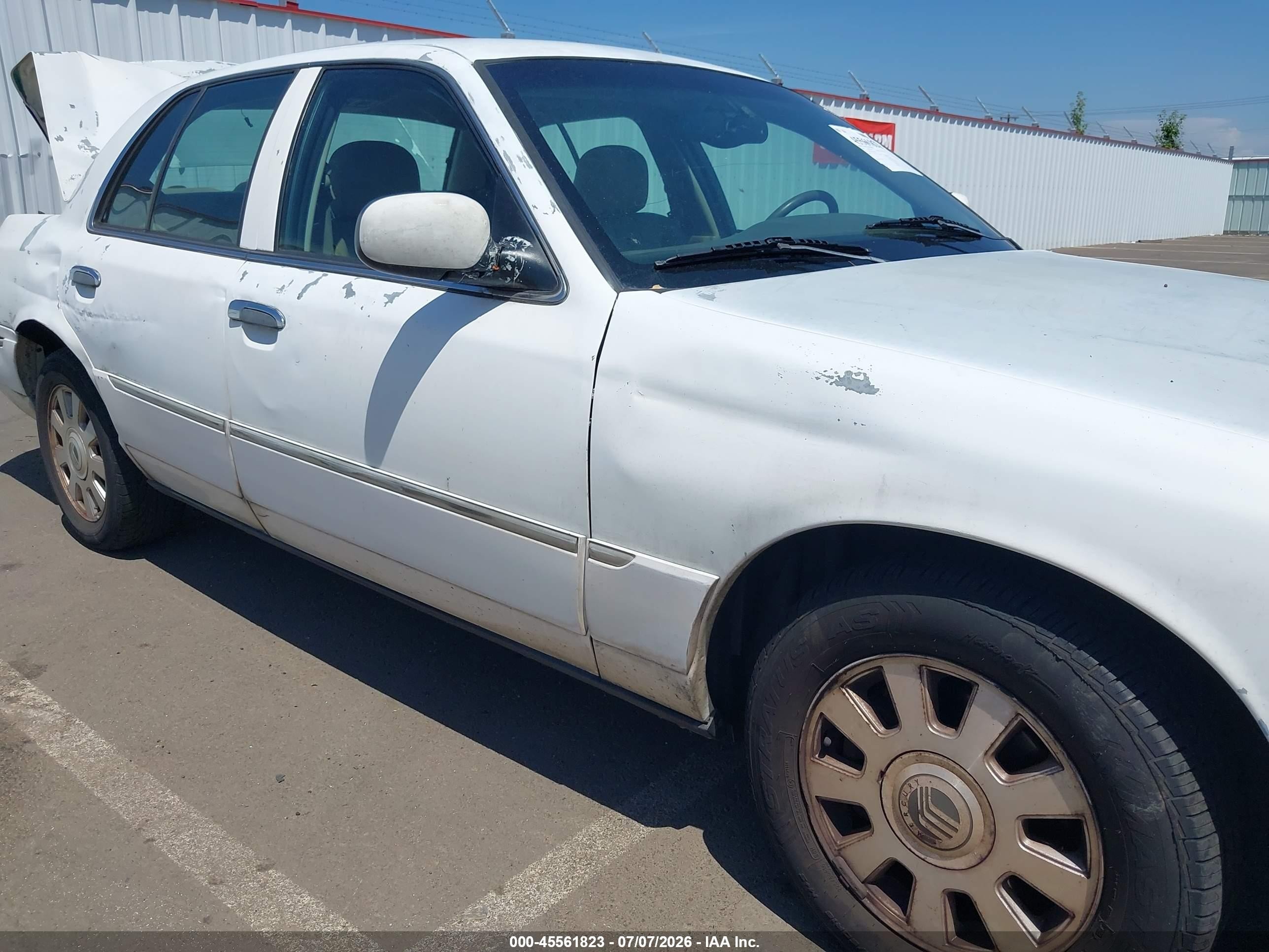 2003 Mercury Grand Marquis Ls White vin: 2MEFM75W63X702073