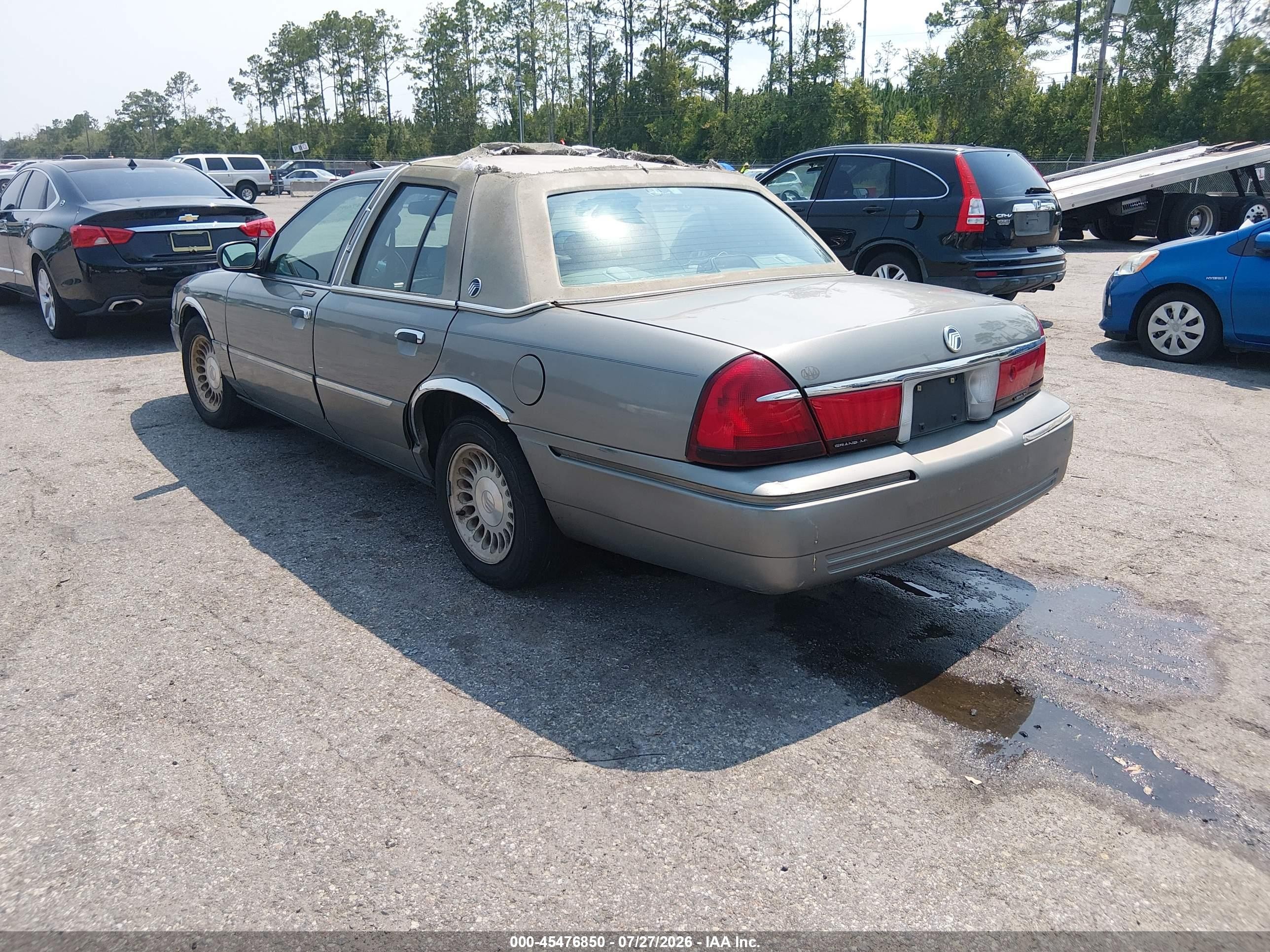 2001 Mercury Grand Marquis Ls Gray vin: 2MEFM75W71X646819