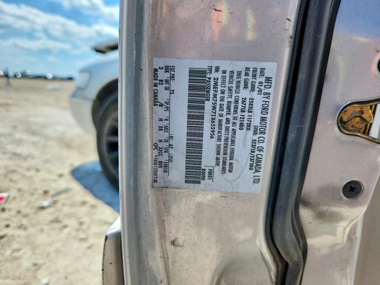 2001 Mercury Grand Marquis Ls Silver vin: 2MEFM75W71X655956