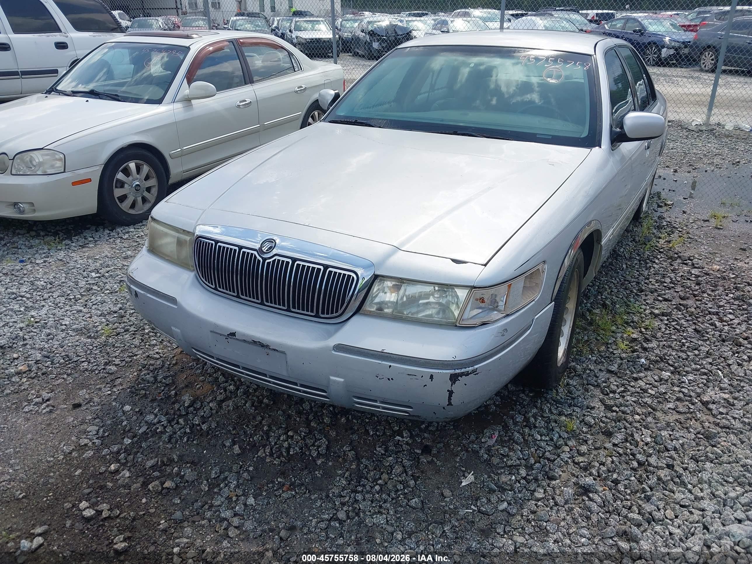 2002 Mercury Grand Marquis Ls Gray vin: 2MEFM75W72X617368