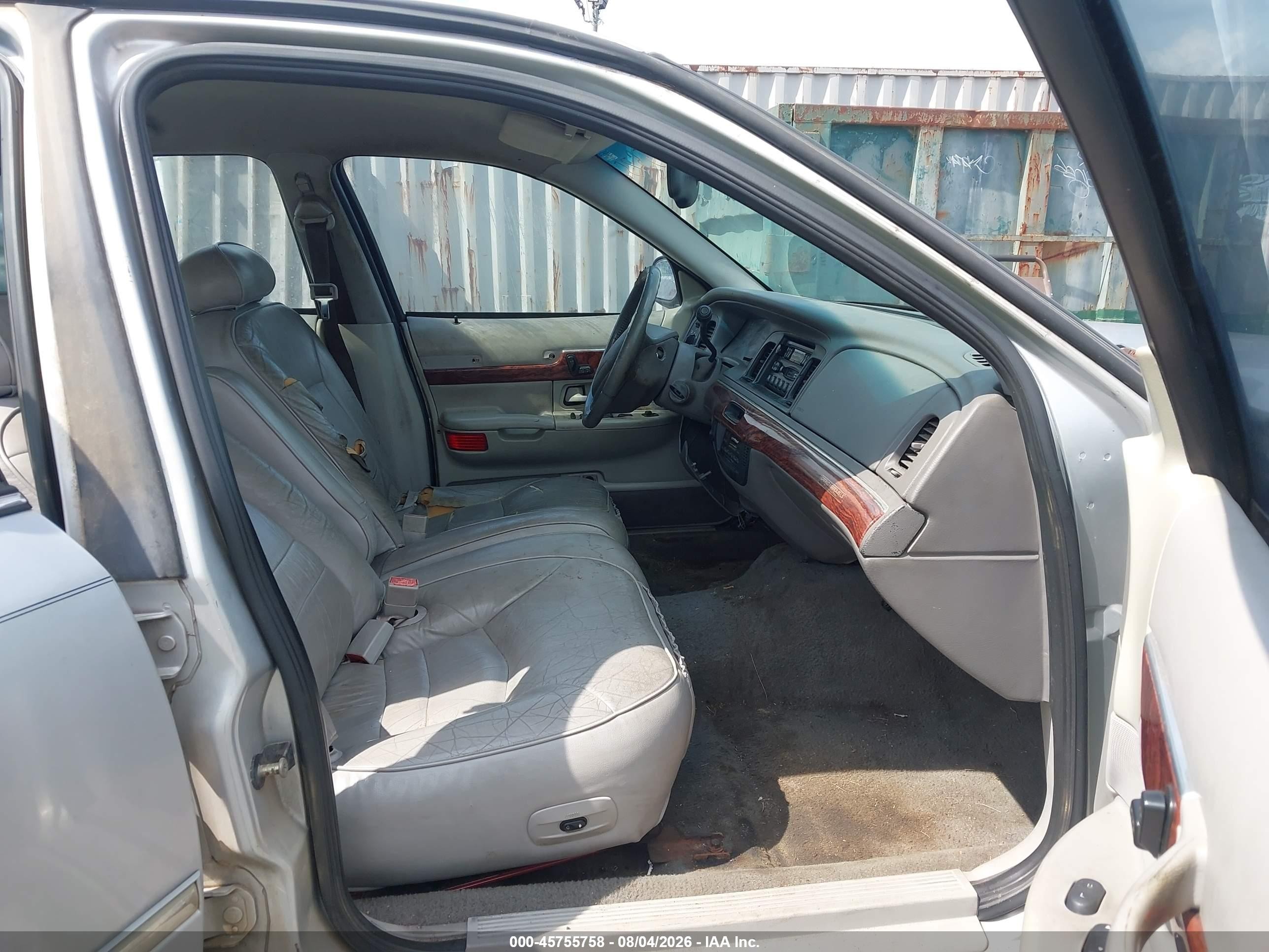 2002 Mercury Grand Marquis Ls Gray vin: 2MEFM75W72X617368