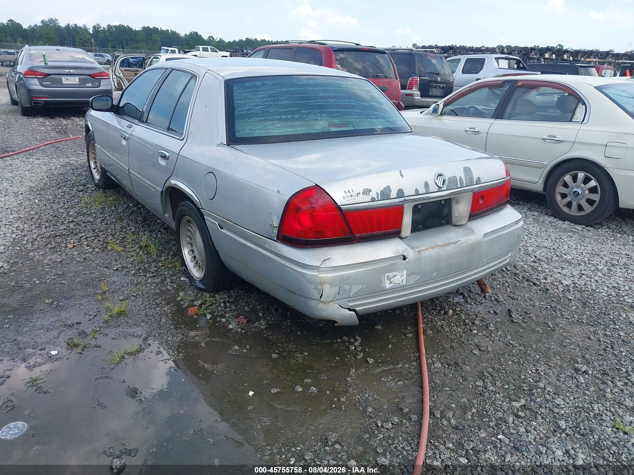 2002 Mercury Grand Marquis Ls Gray vin: 2MEFM75W72X617368