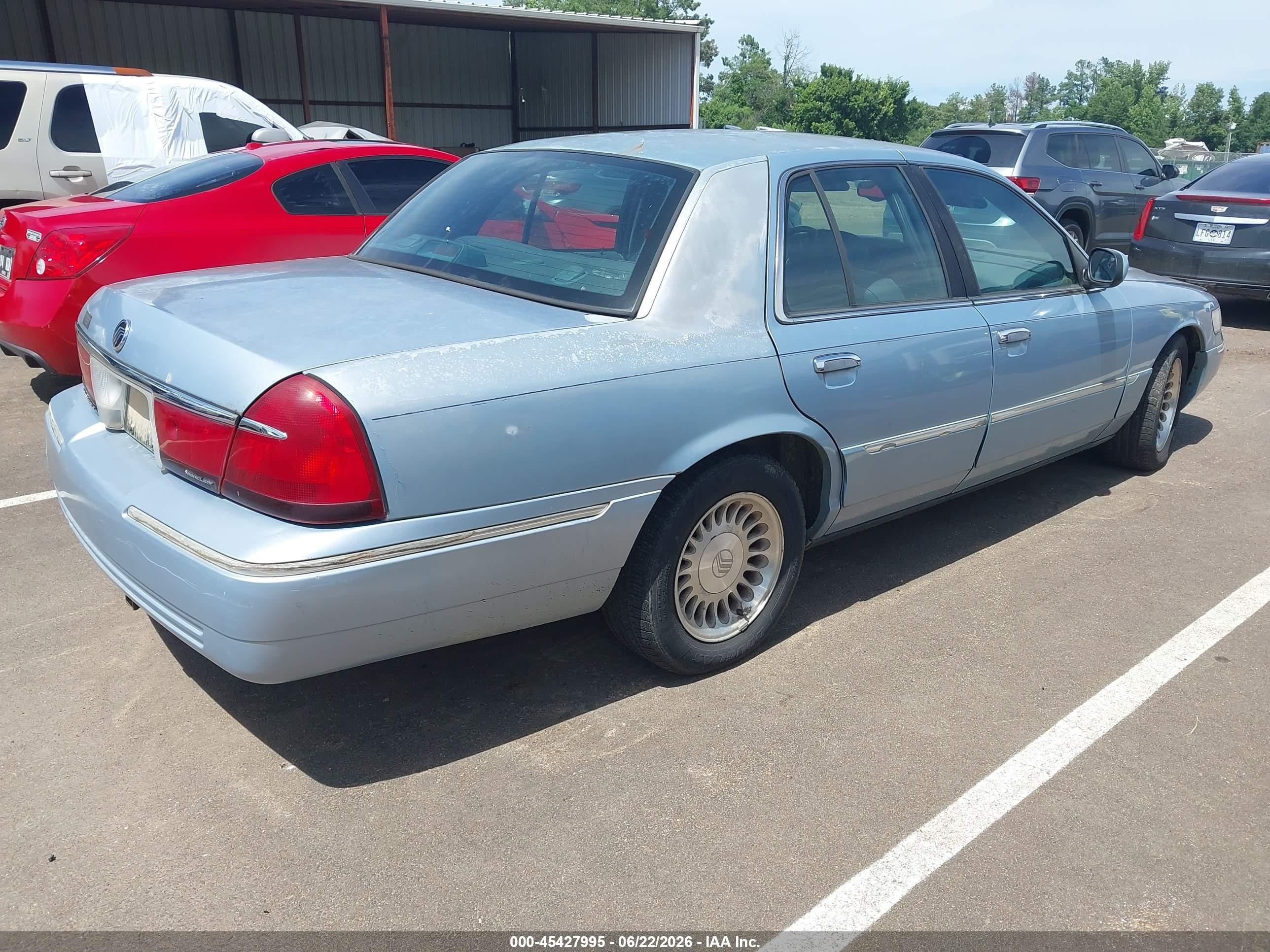 2002 Mercury Grand Marquis Ls Light Blue vin: 2MEFM75W72X638270