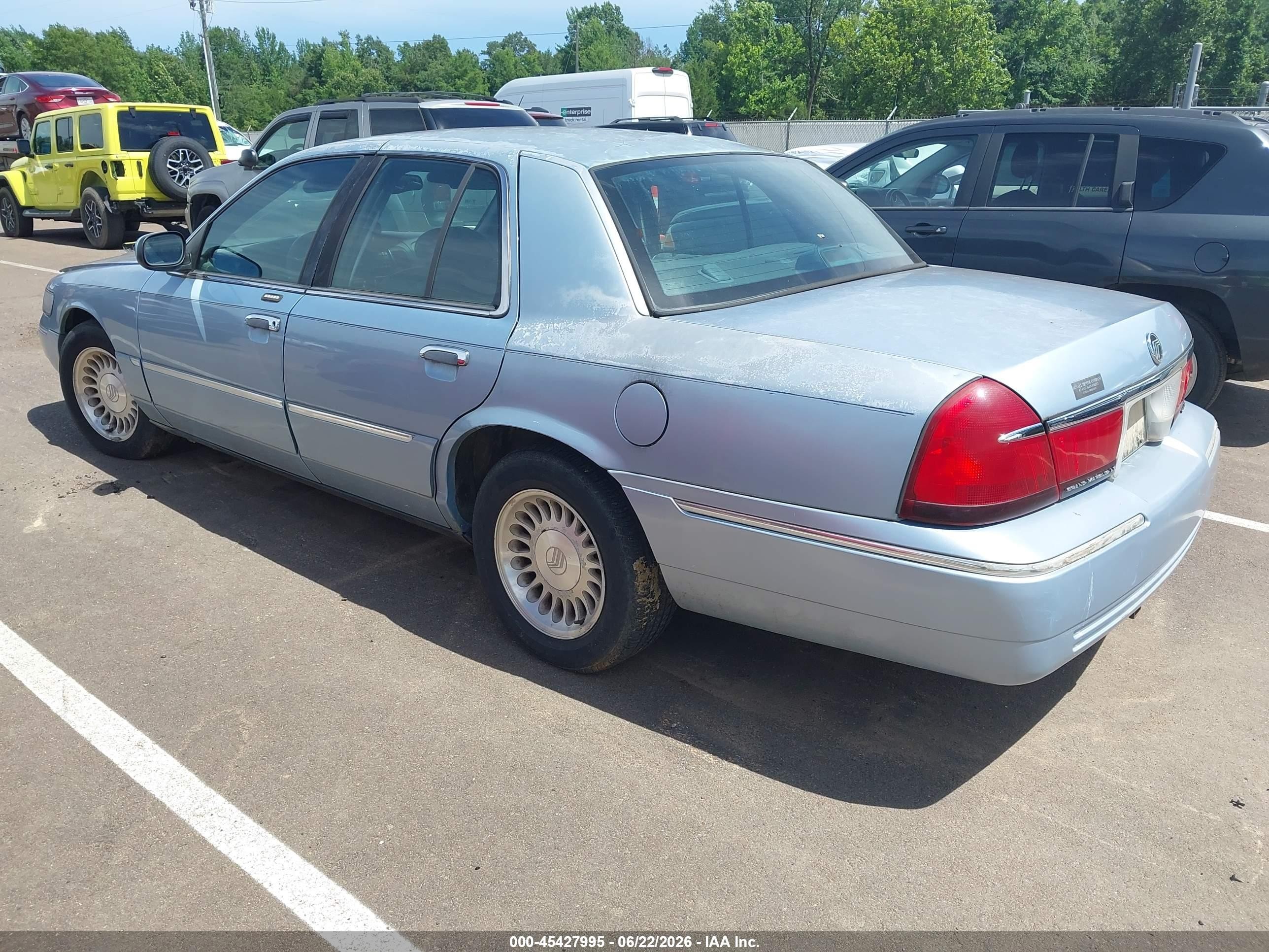 2002 Mercury Grand Marquis Ls Light Blue vin: 2MEFM75W72X638270