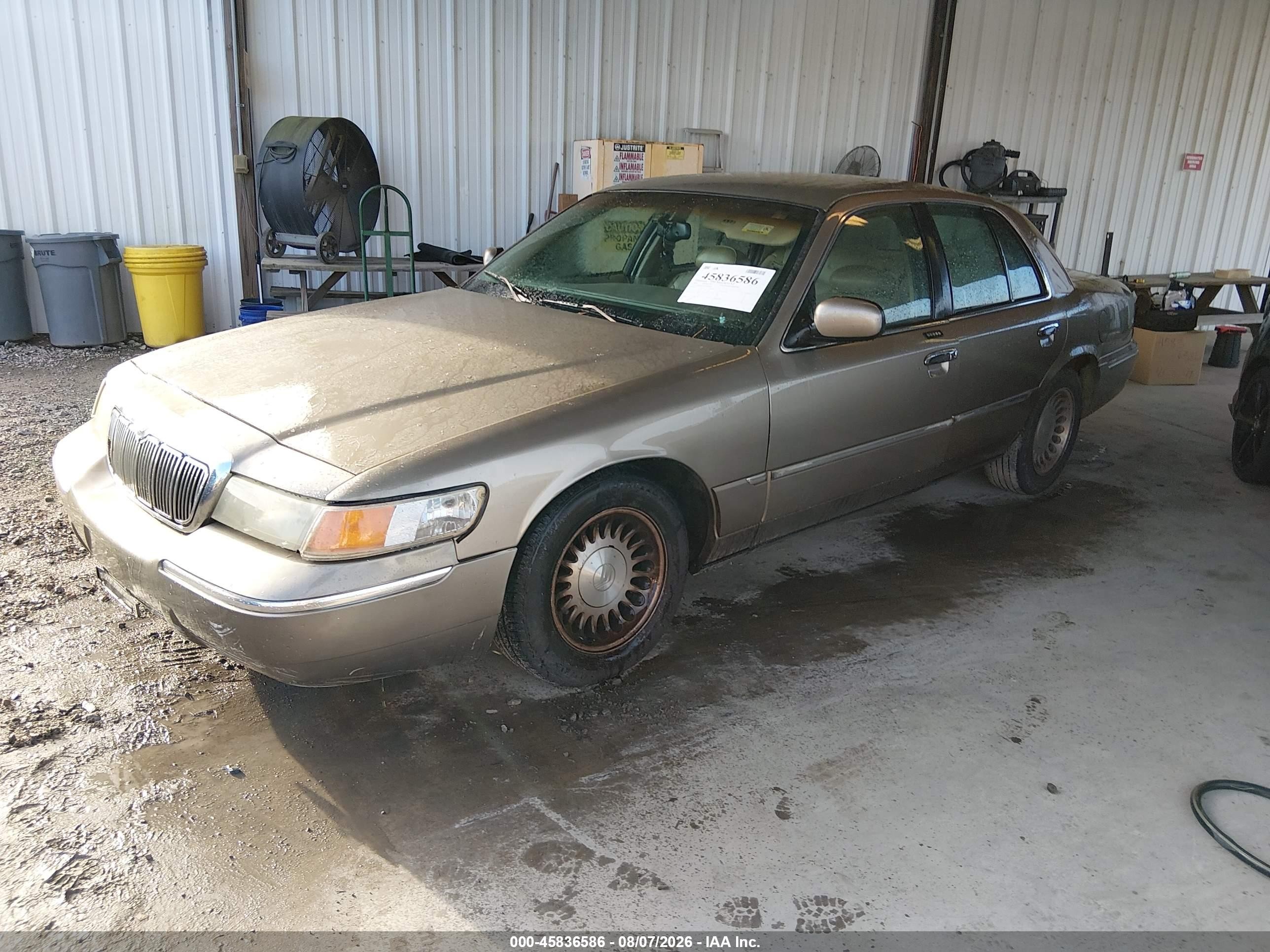 2002 Mercury Grand Marquis Ls Beige vin: 2MEFM75W72X645090