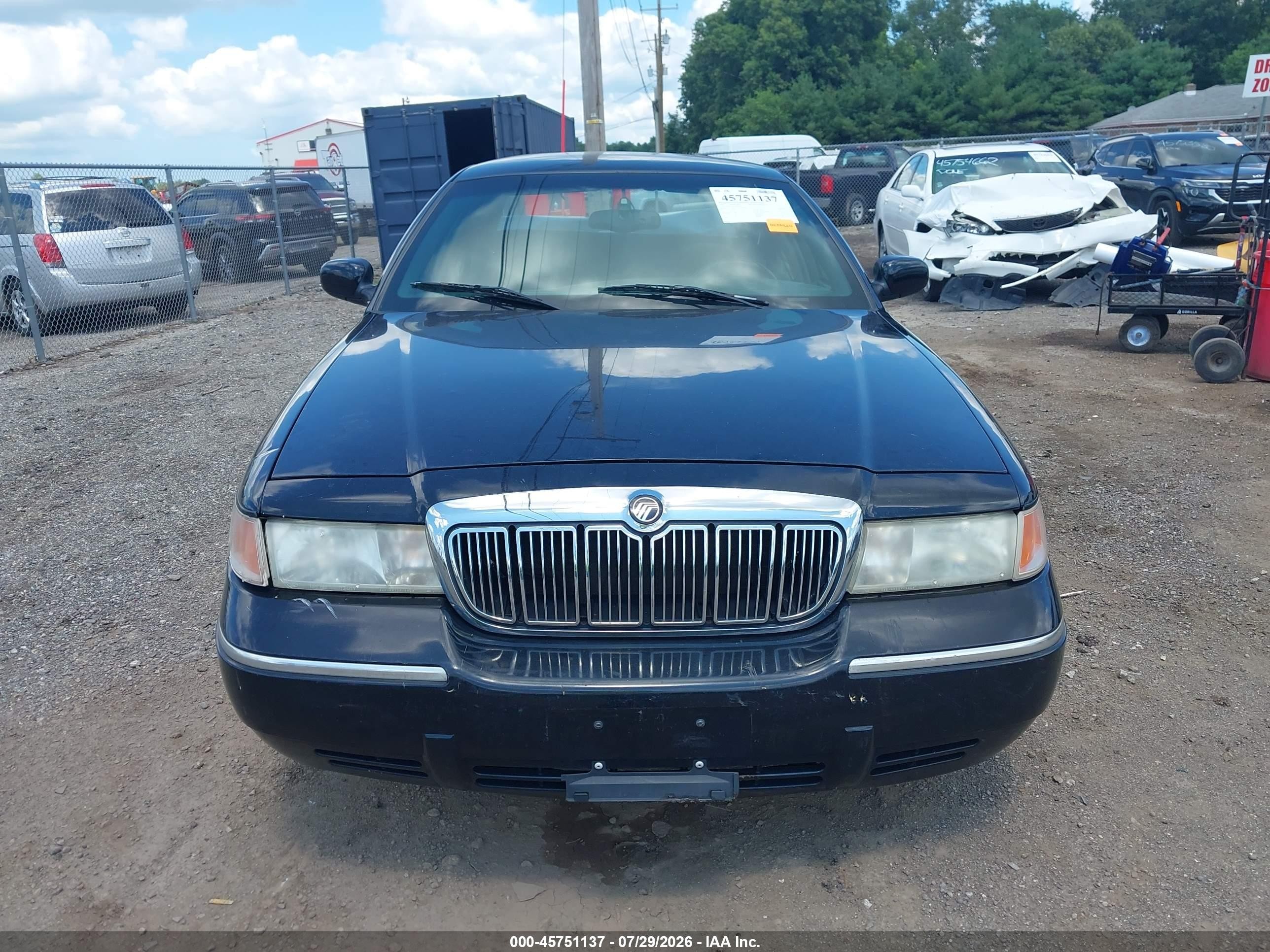 2002 Mercury Grand Marquis Ls Черный vin: 2MEFM75W72X651648