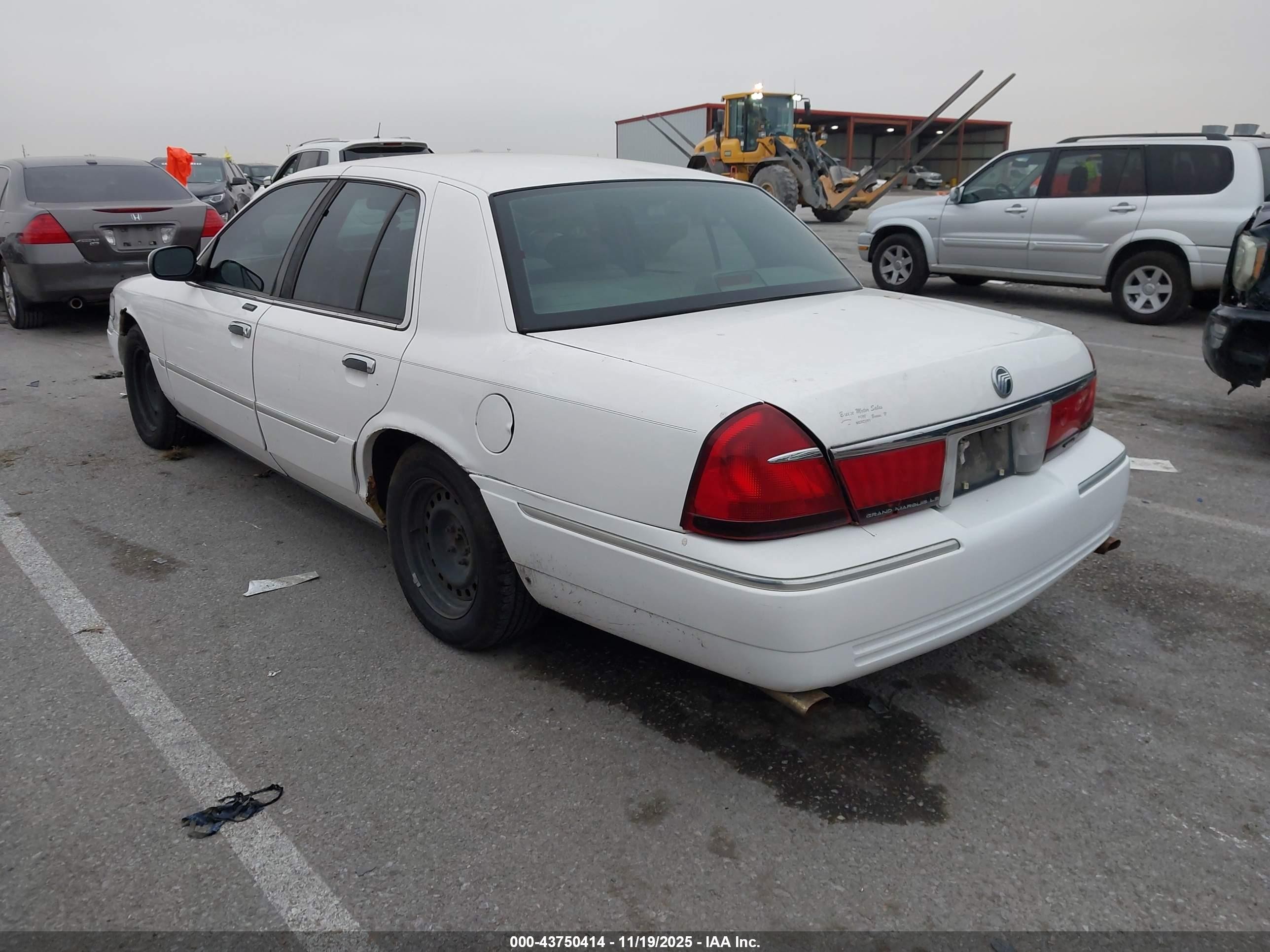 1998 Mercury Grand Marquis   White vin: 2MEFM75W7WX684266