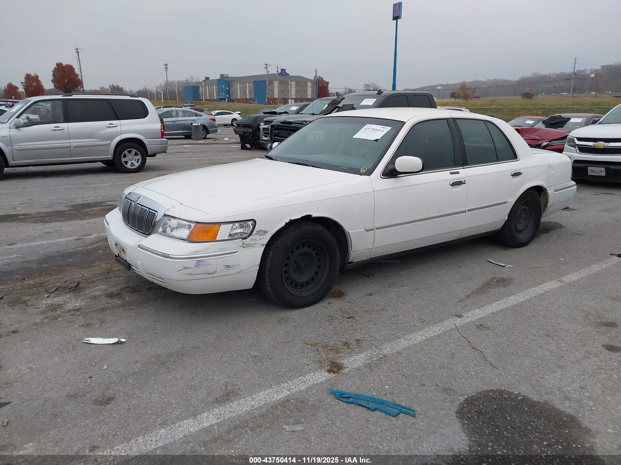 1998 Mercury Grand Marquis   White vin: 2MEFM75W7WX684266