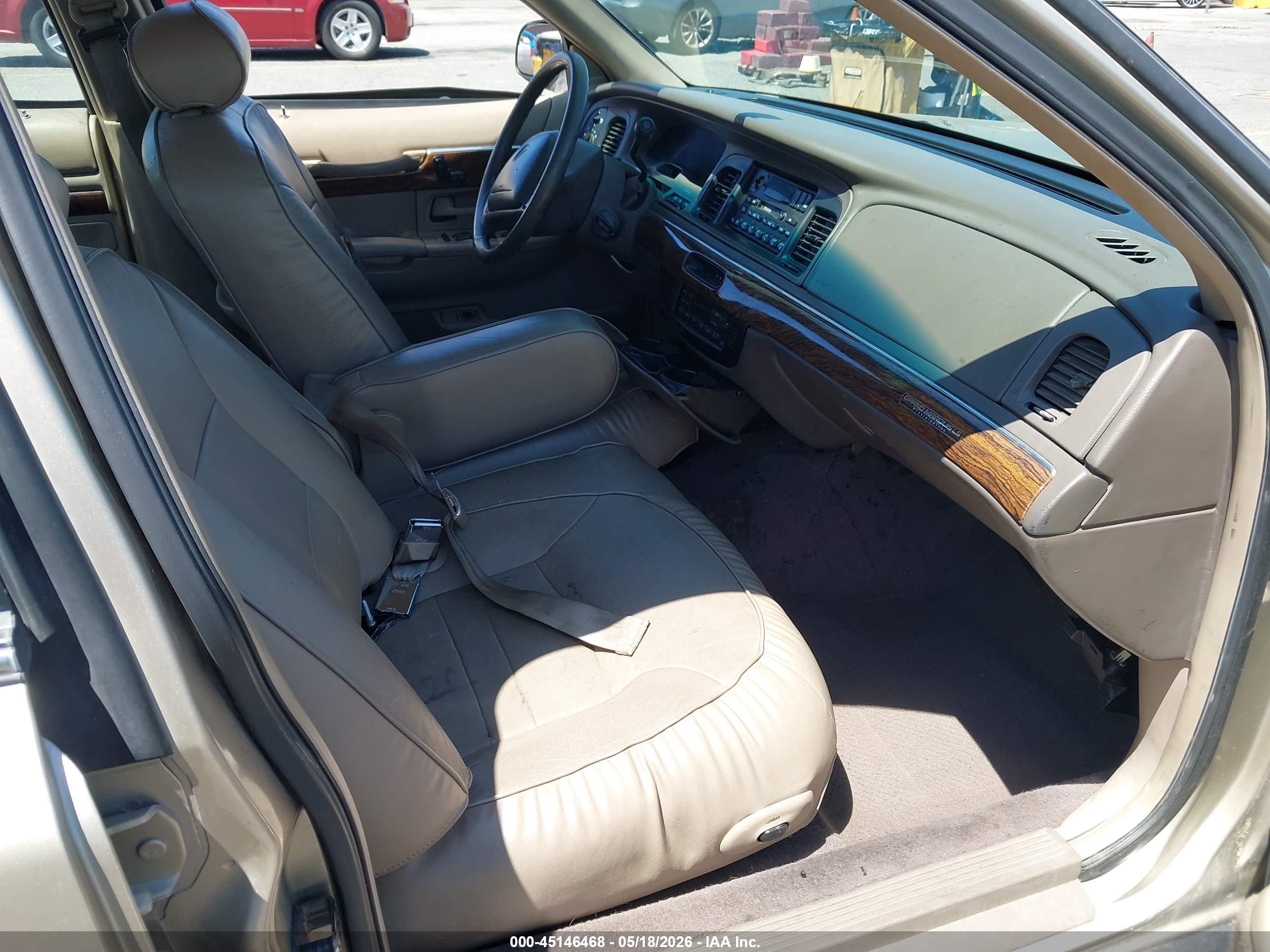 1999 Mercury Grand Marquis Ls Beige vin: 2MEFM75W7XX715579