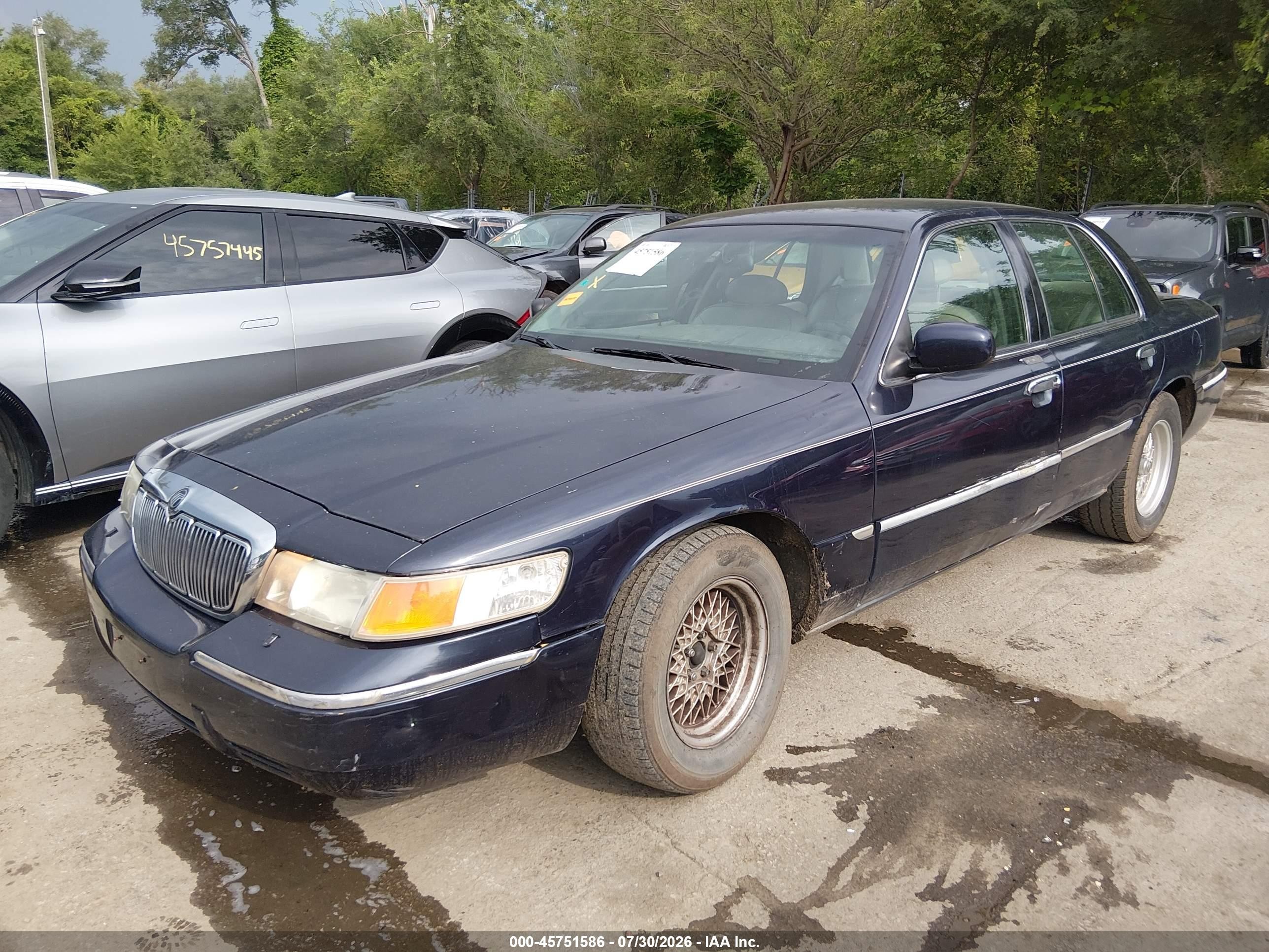 2000 Mercury Grand Marquis Ls Dark Blue vin: 2MEFM75W7YX729127