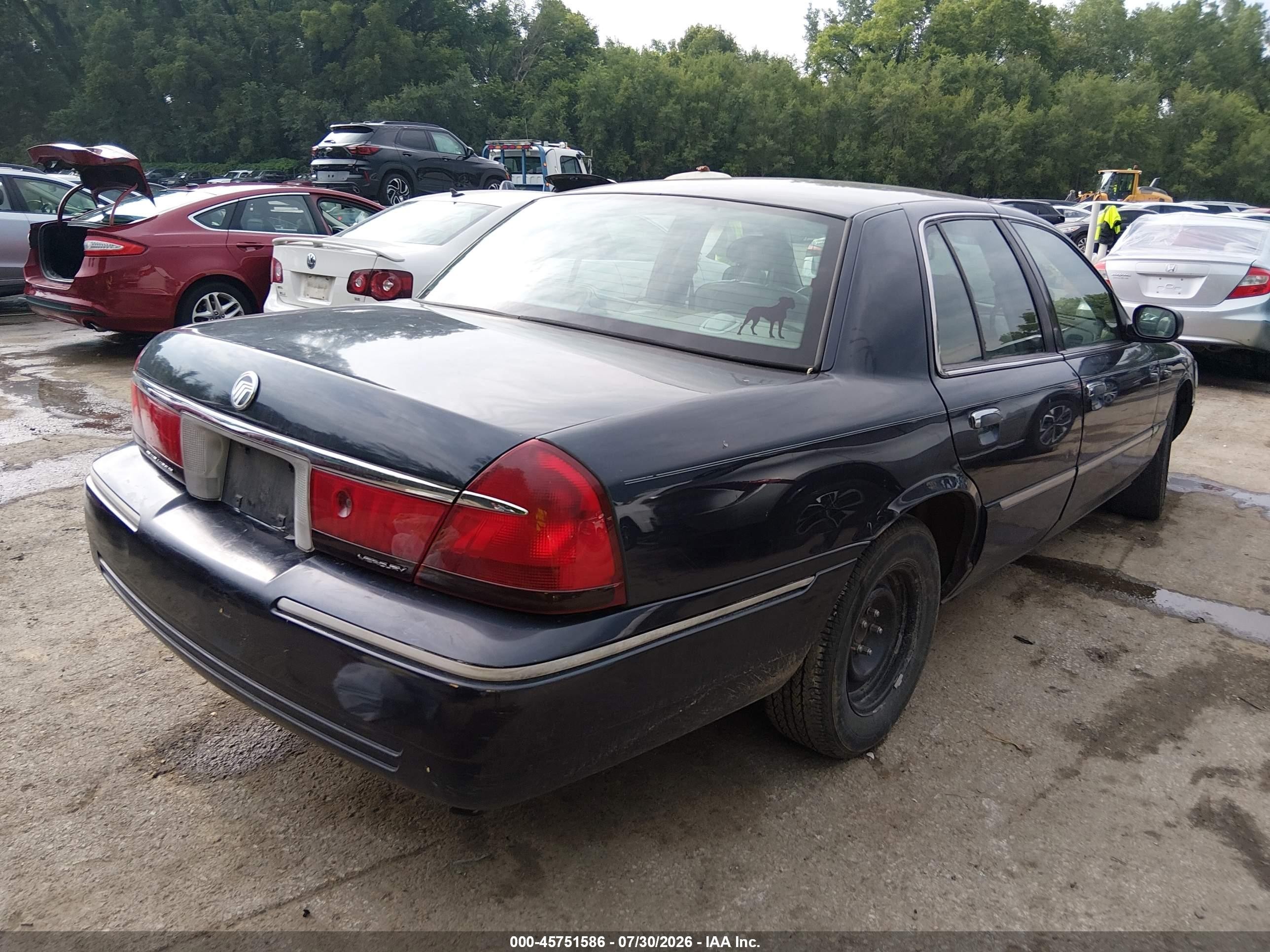2000 Mercury Grand Marquis Ls Dark Blue vin: 2MEFM75W7YX729127