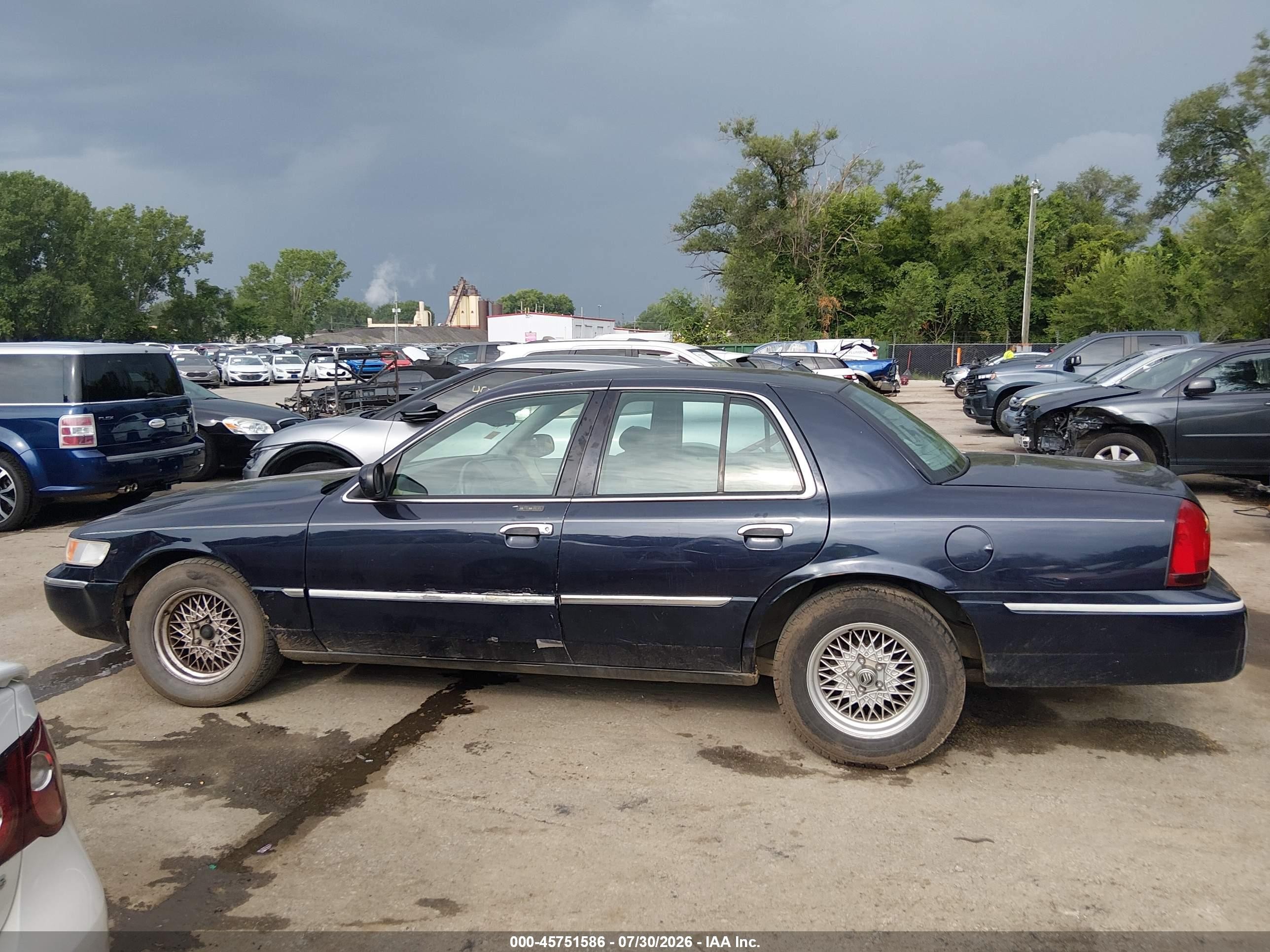 2000 Mercury Grand Marquis Ls Dark Blue vin: 2MEFM75W7YX729127