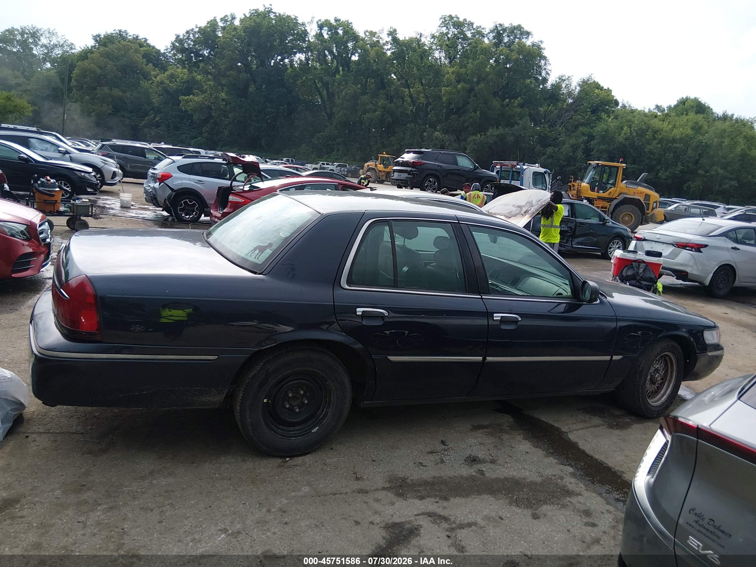 2000 Mercury Grand Marquis Ls Dark Blue vin: 2MEFM75W7YX729127