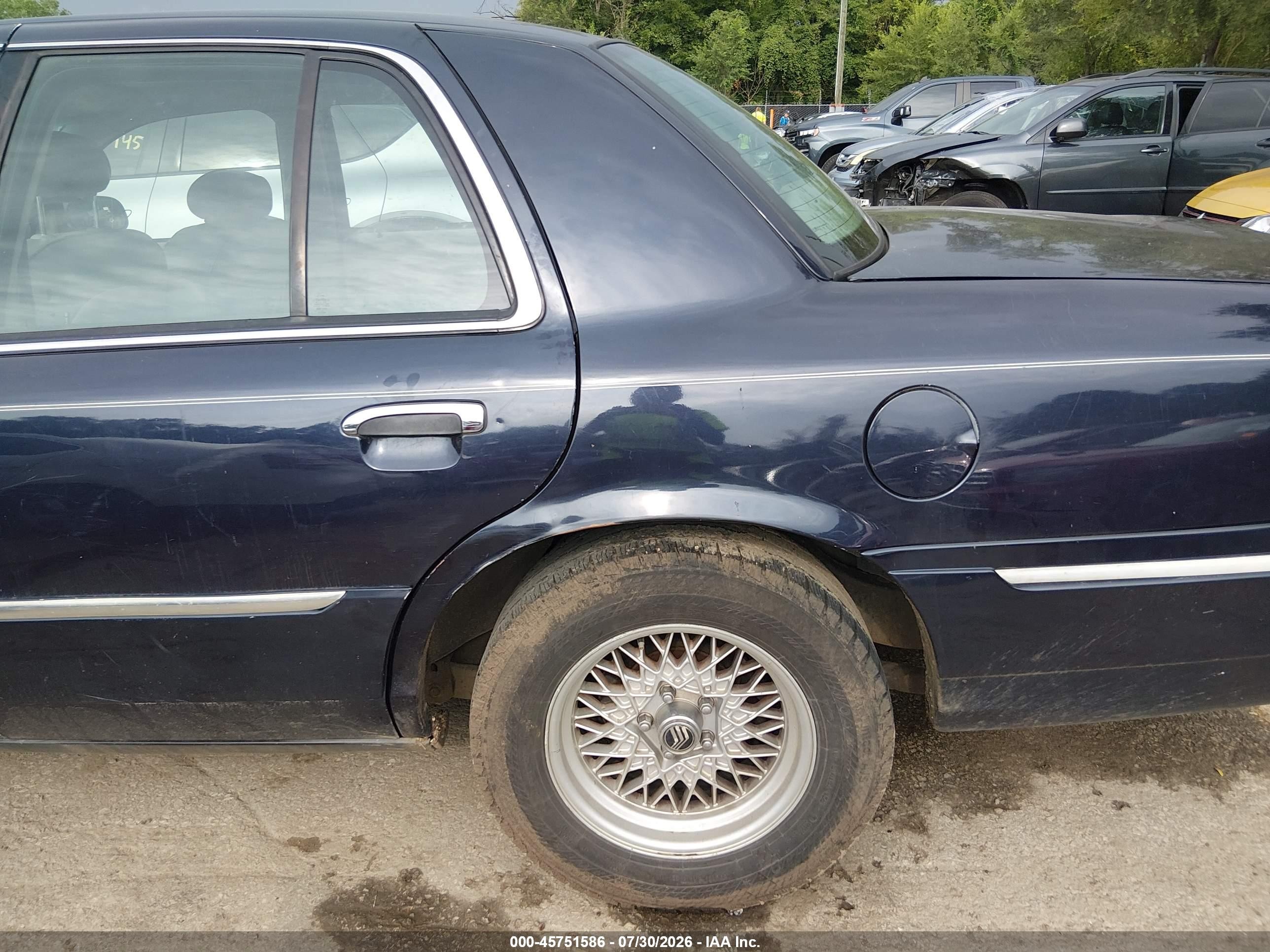 2000 Mercury Grand Marquis Ls Dark Blue vin: 2MEFM75W7YX729127