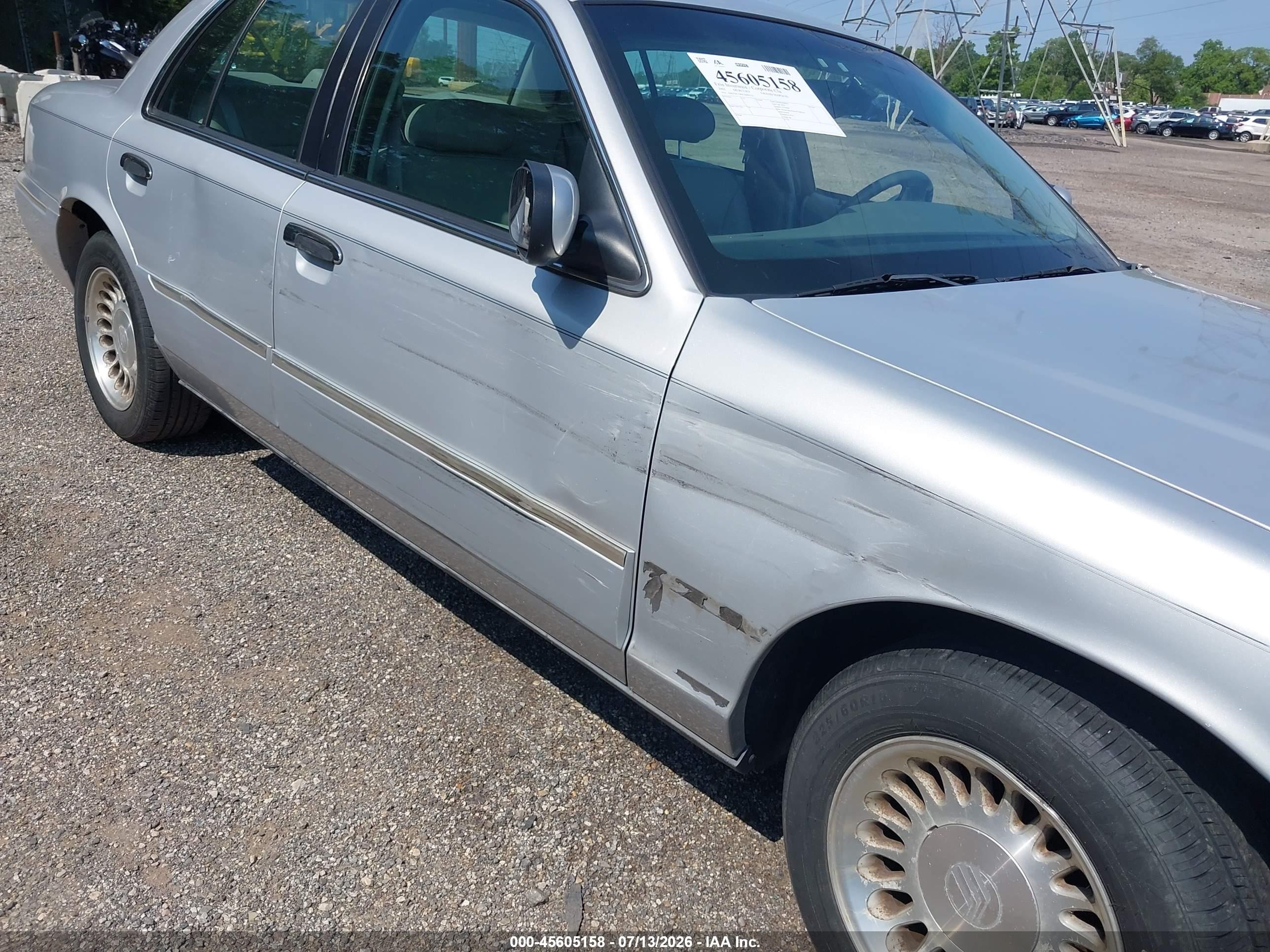 2001 Mercury Grand Marquis Ls Серебряный vin: 2MEFM75W81X604272