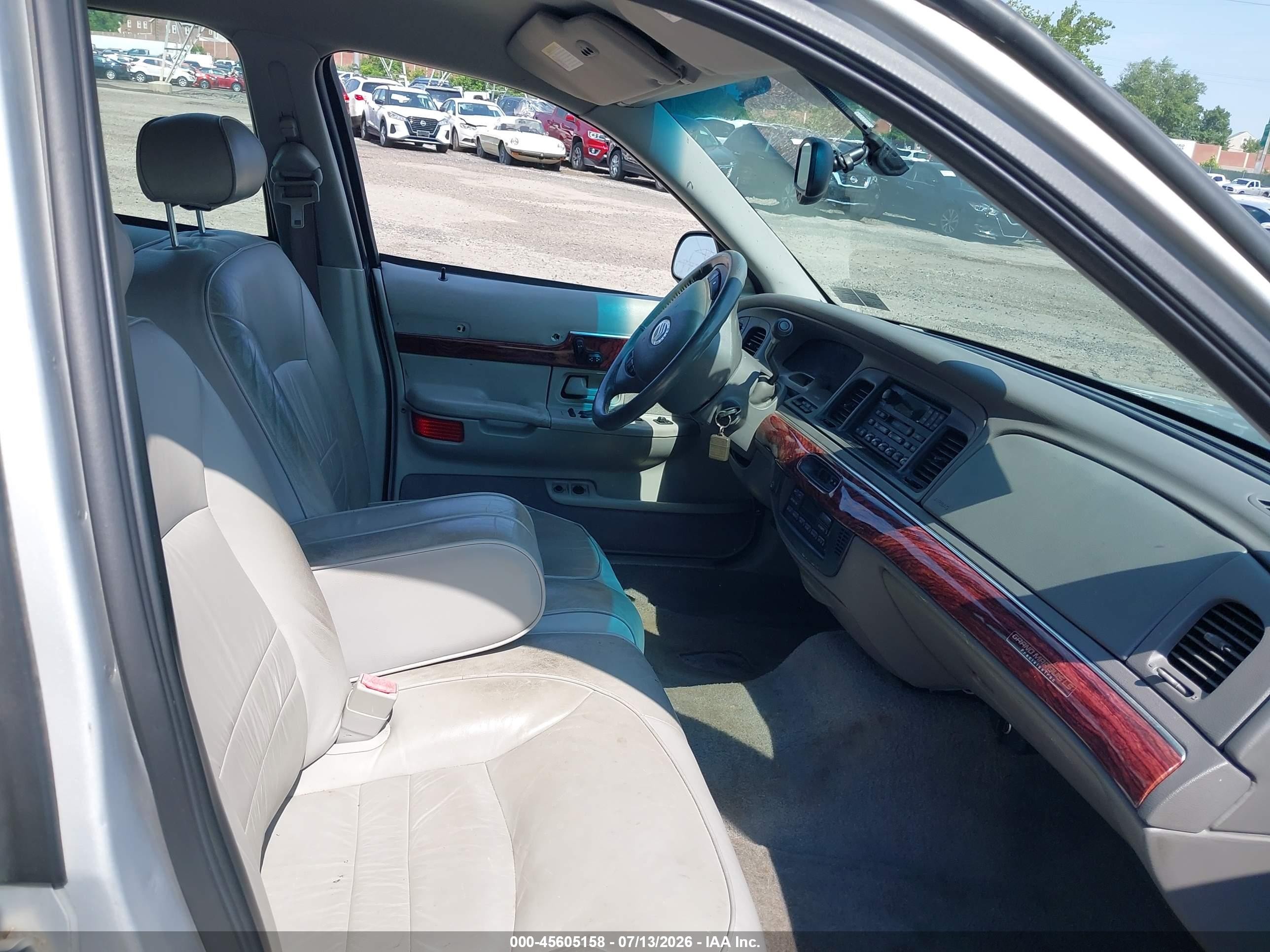 2001 Mercury Grand Marquis Ls Серебряный vin: 2MEFM75W81X604272