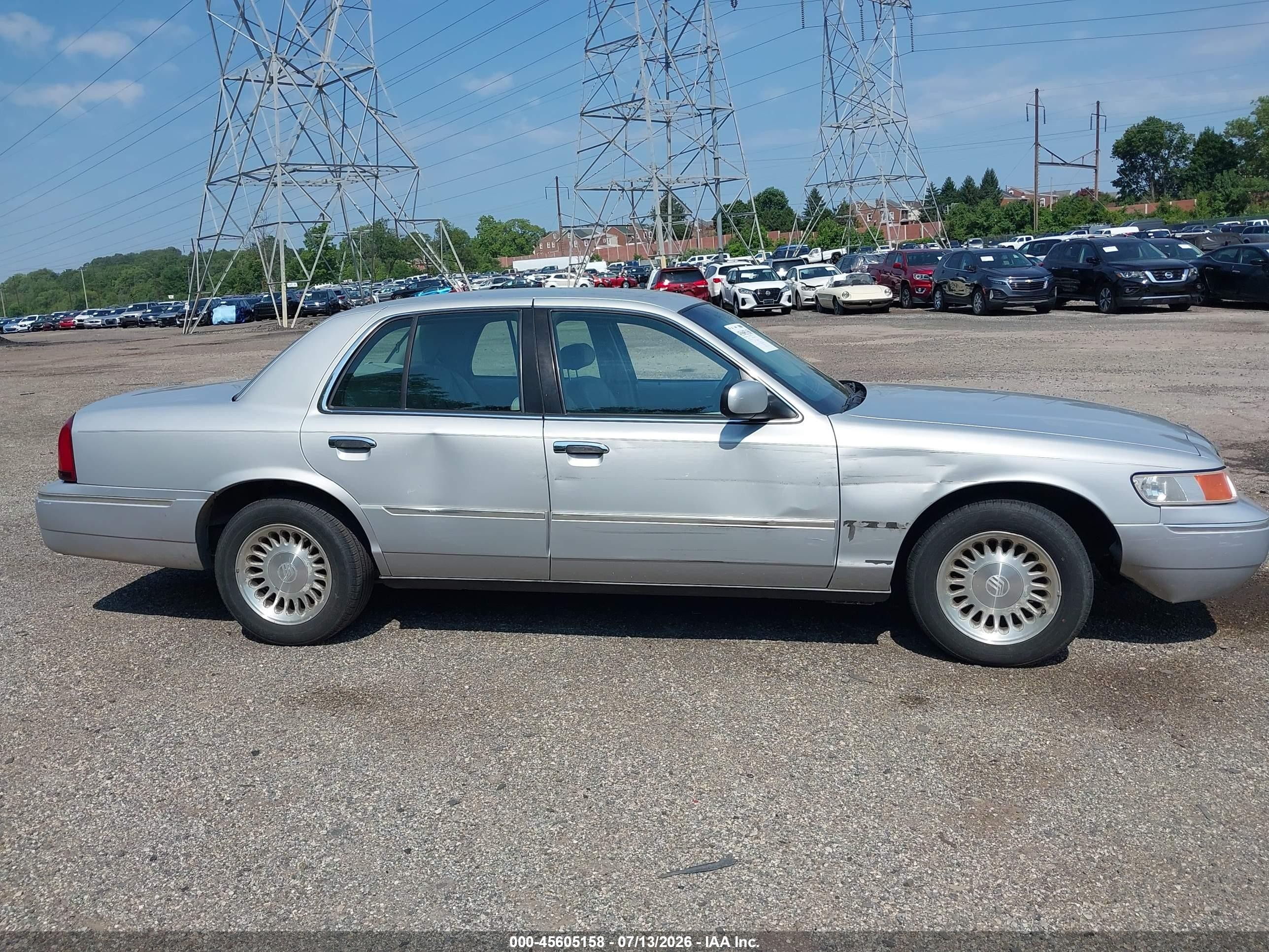 2001 Mercury Grand Marquis Ls Серебряный vin: 2MEFM75W81X604272