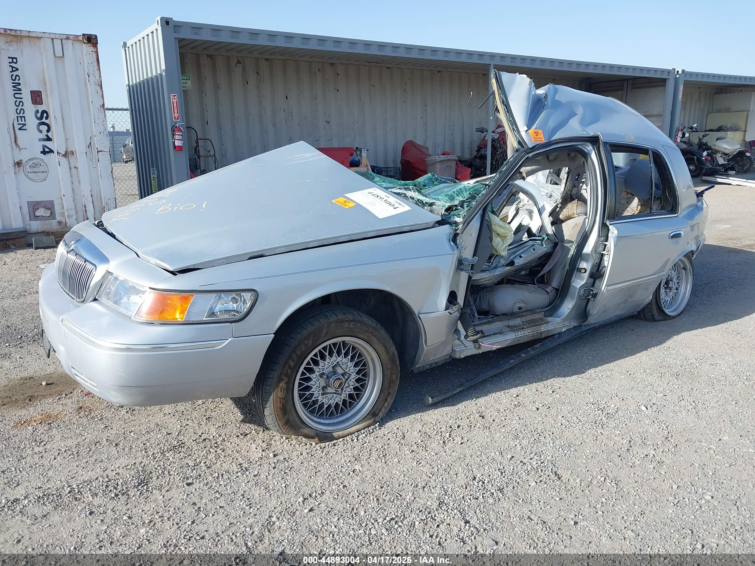 2002 Mercury Grand Marquis Ls Silver vin: 2MEFM75W82X653148