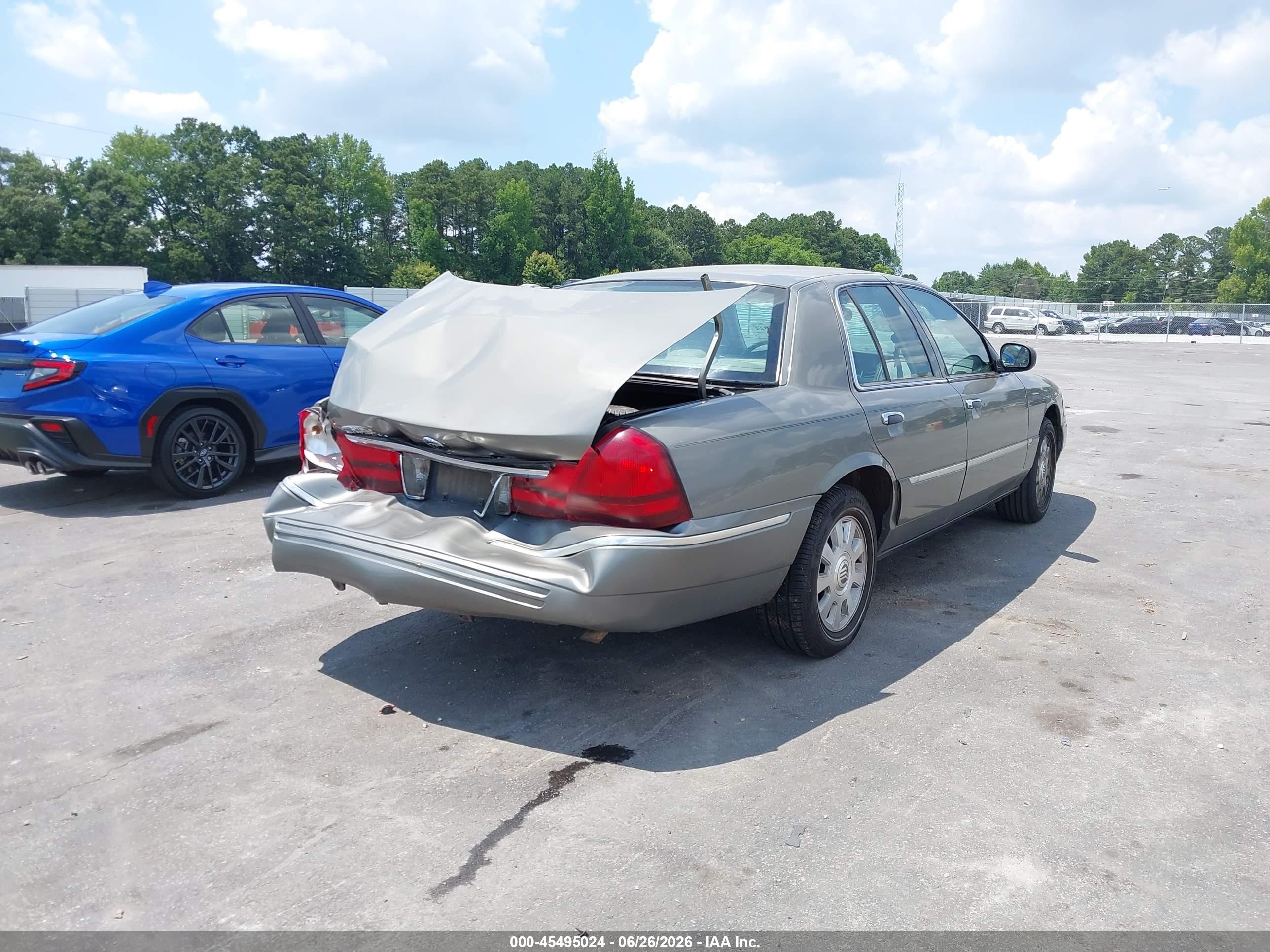 2003 Mercury Grand Marquis Ls Gray vin: 2MEFM75W83X677421