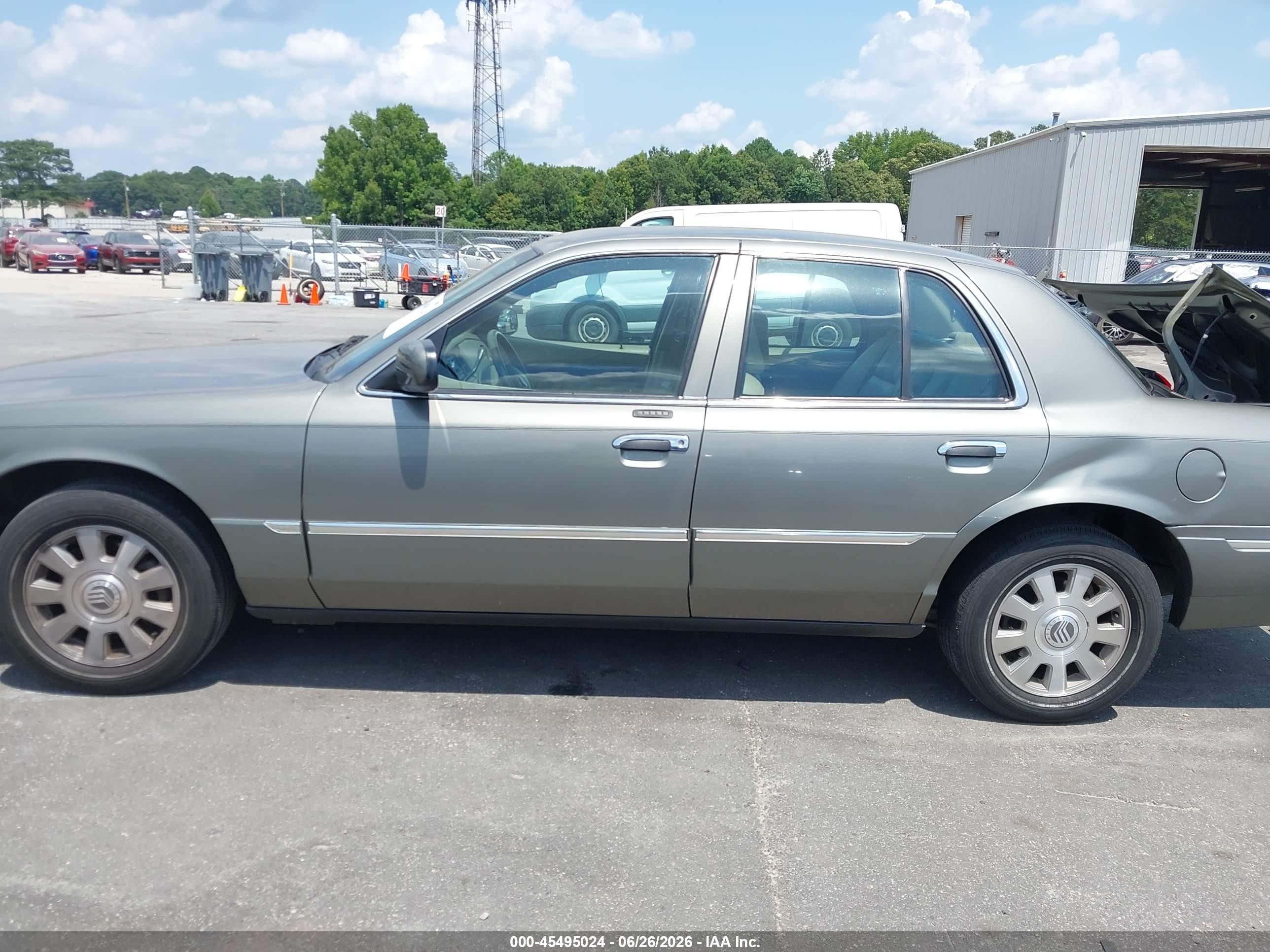 2003 Mercury Grand Marquis Ls Gray vin: 2MEFM75W83X677421