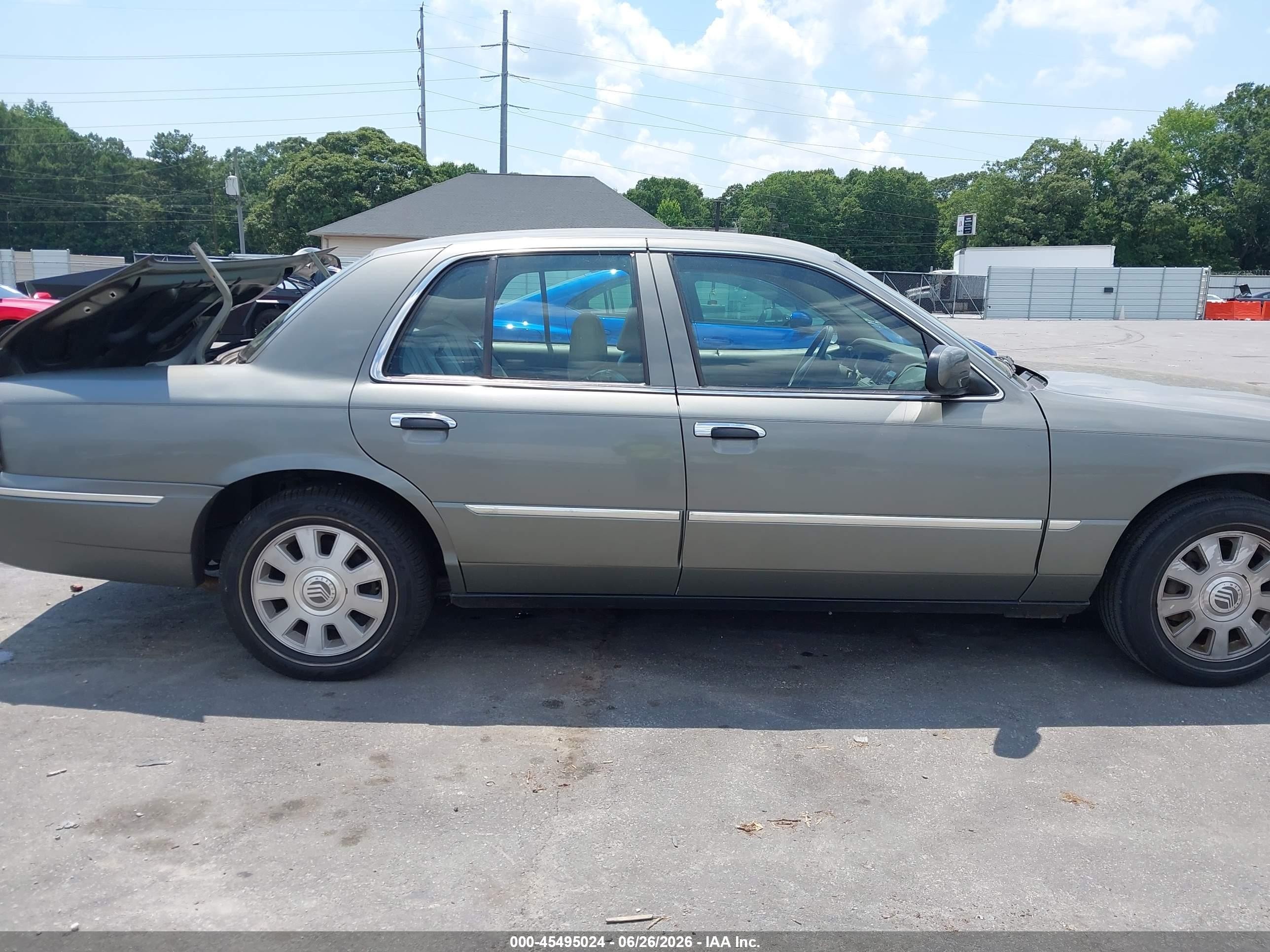 2003 Mercury Grand Marquis Ls Gray vin: 2MEFM75W83X677421