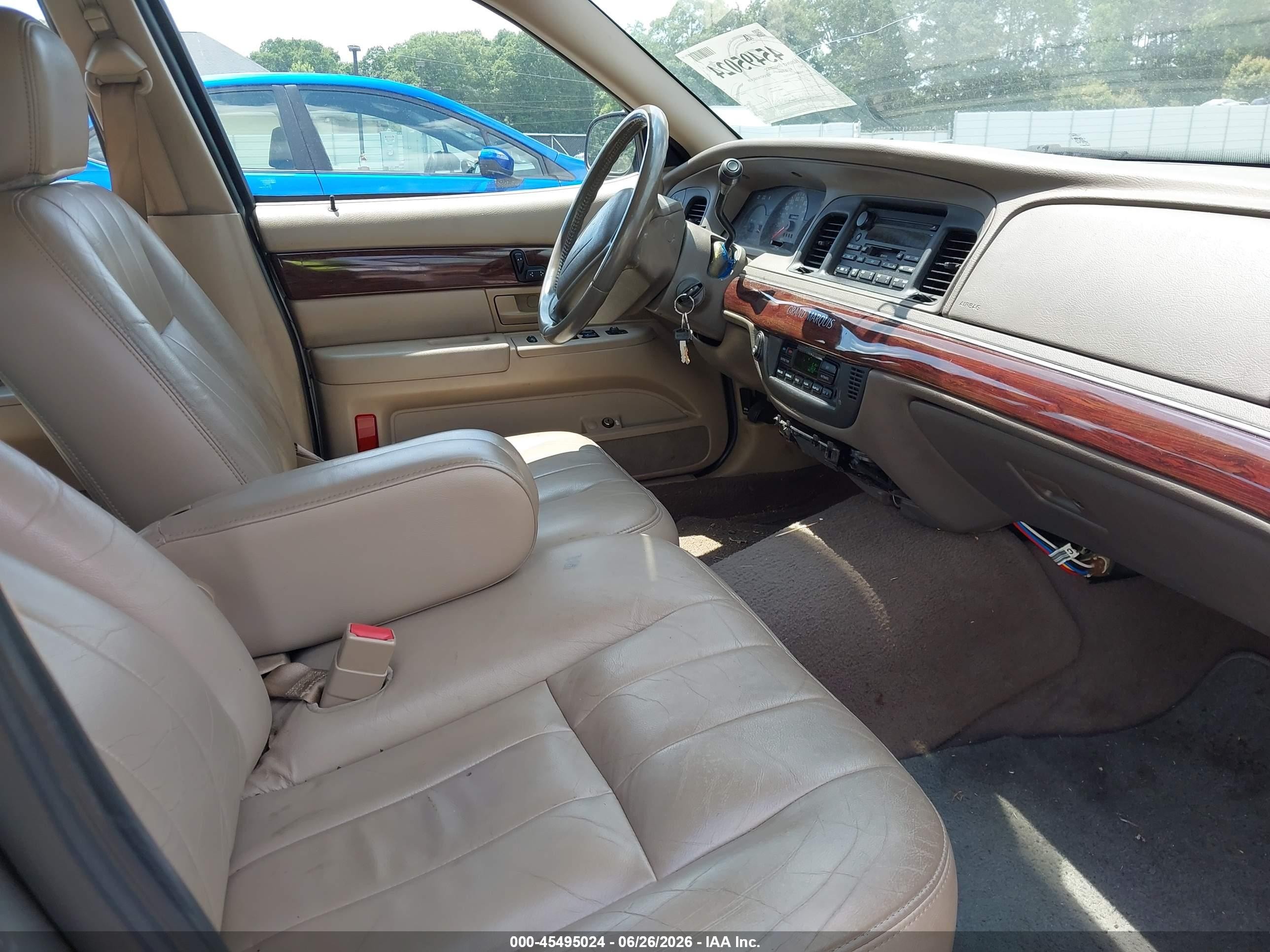 2003 Mercury Grand Marquis Ls Gray vin: 2MEFM75W83X677421
