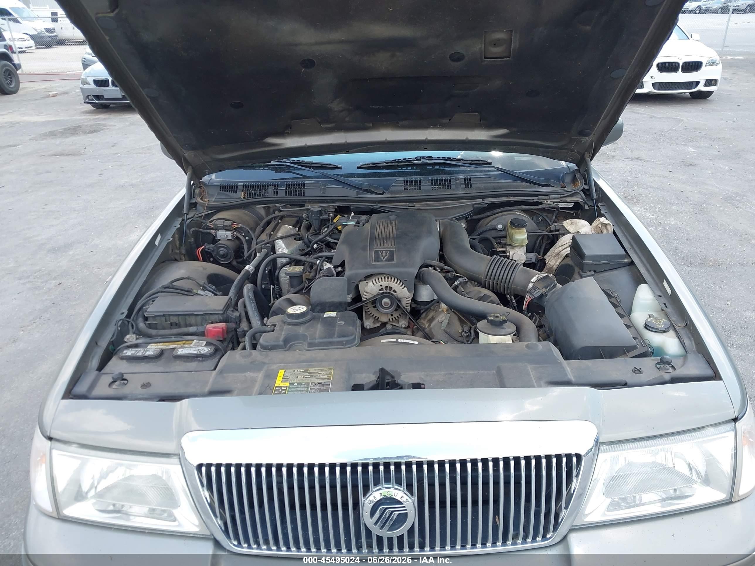 2003 Mercury Grand Marquis Ls Gray vin: 2MEFM75W83X677421