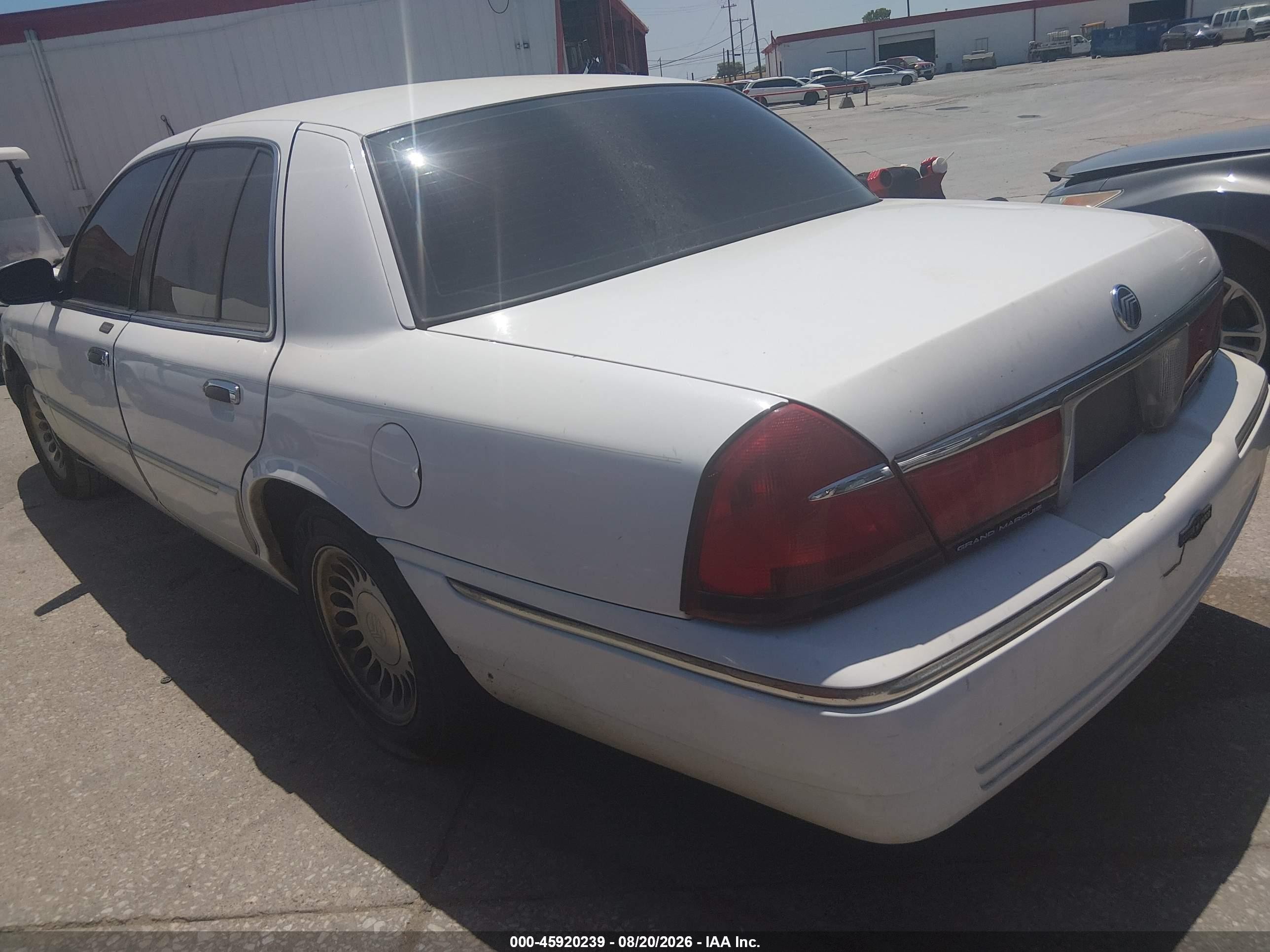 2000 Mercury Grand Marquis Ls White vin: 2MEFM75W8YX687762