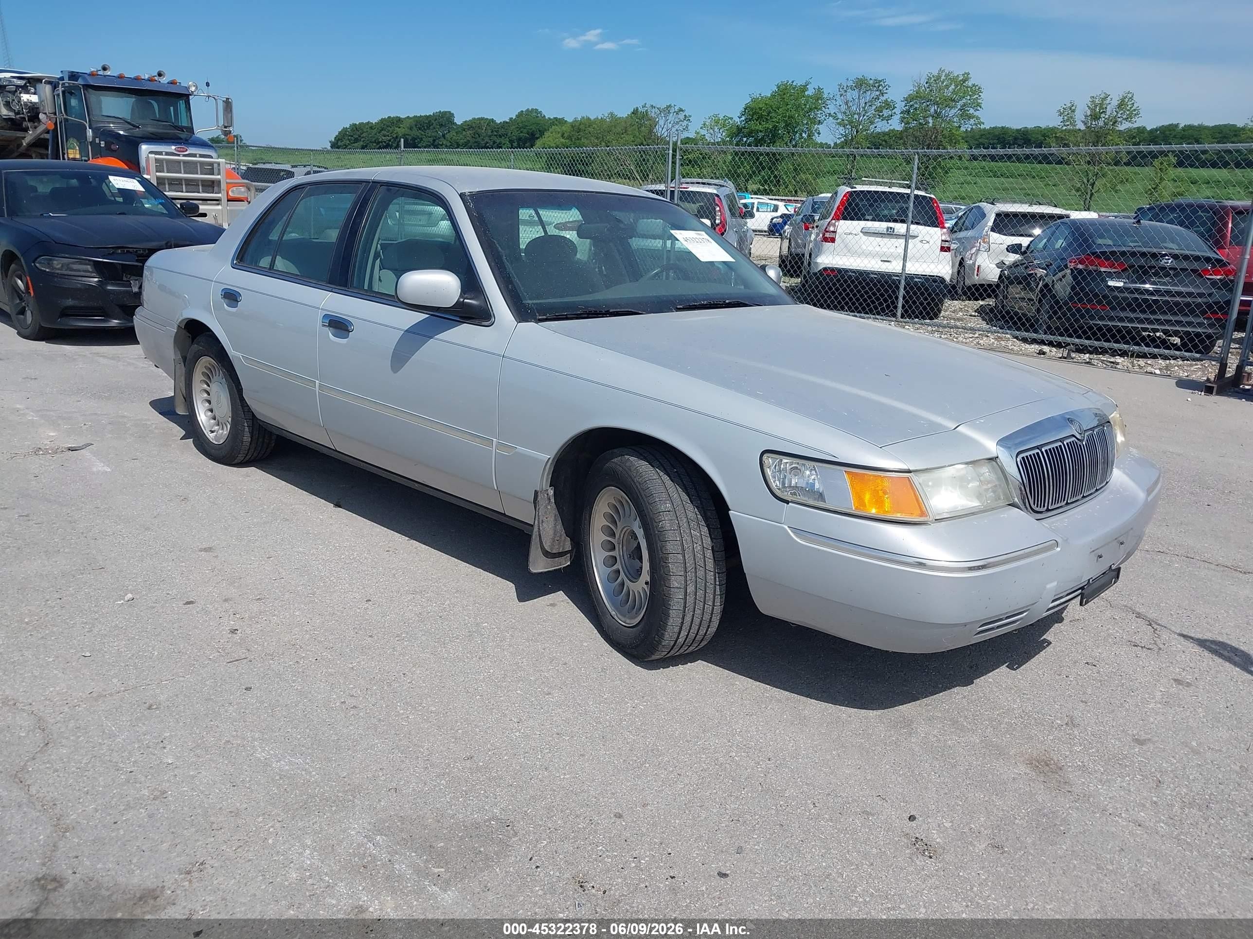 2001 Mercury Grand Marquis Ls Silver vin: 2MEFM75W91X609478