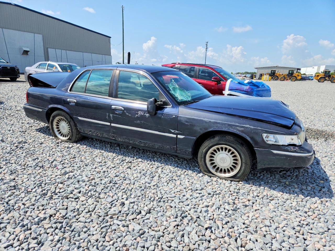2001 Mercury Grand Marquis Blue vin: 2MEFM75W91X639080