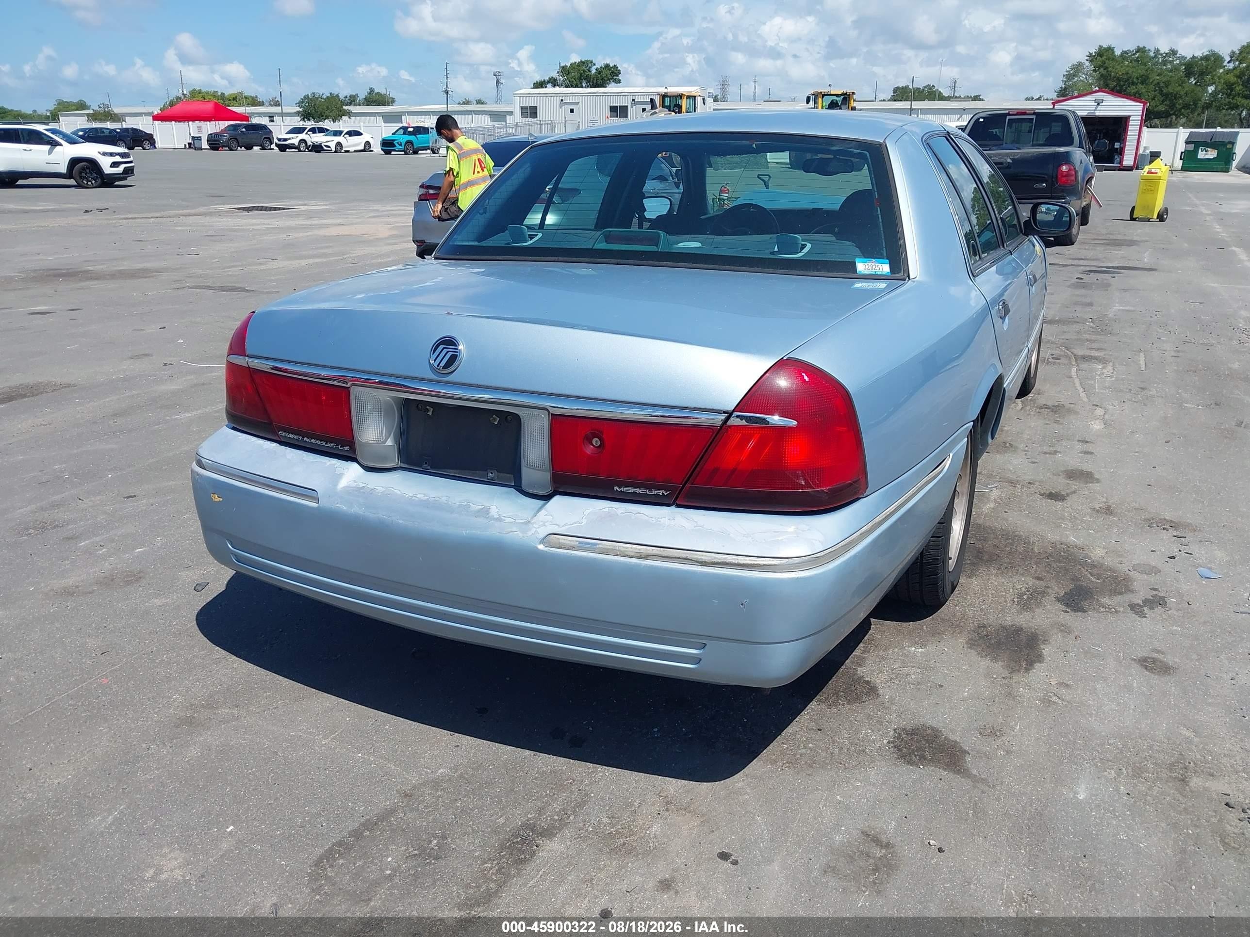 2001 Mercury Grand Marquis Ls Light Blue vin: 2MEFM75W91X648054
