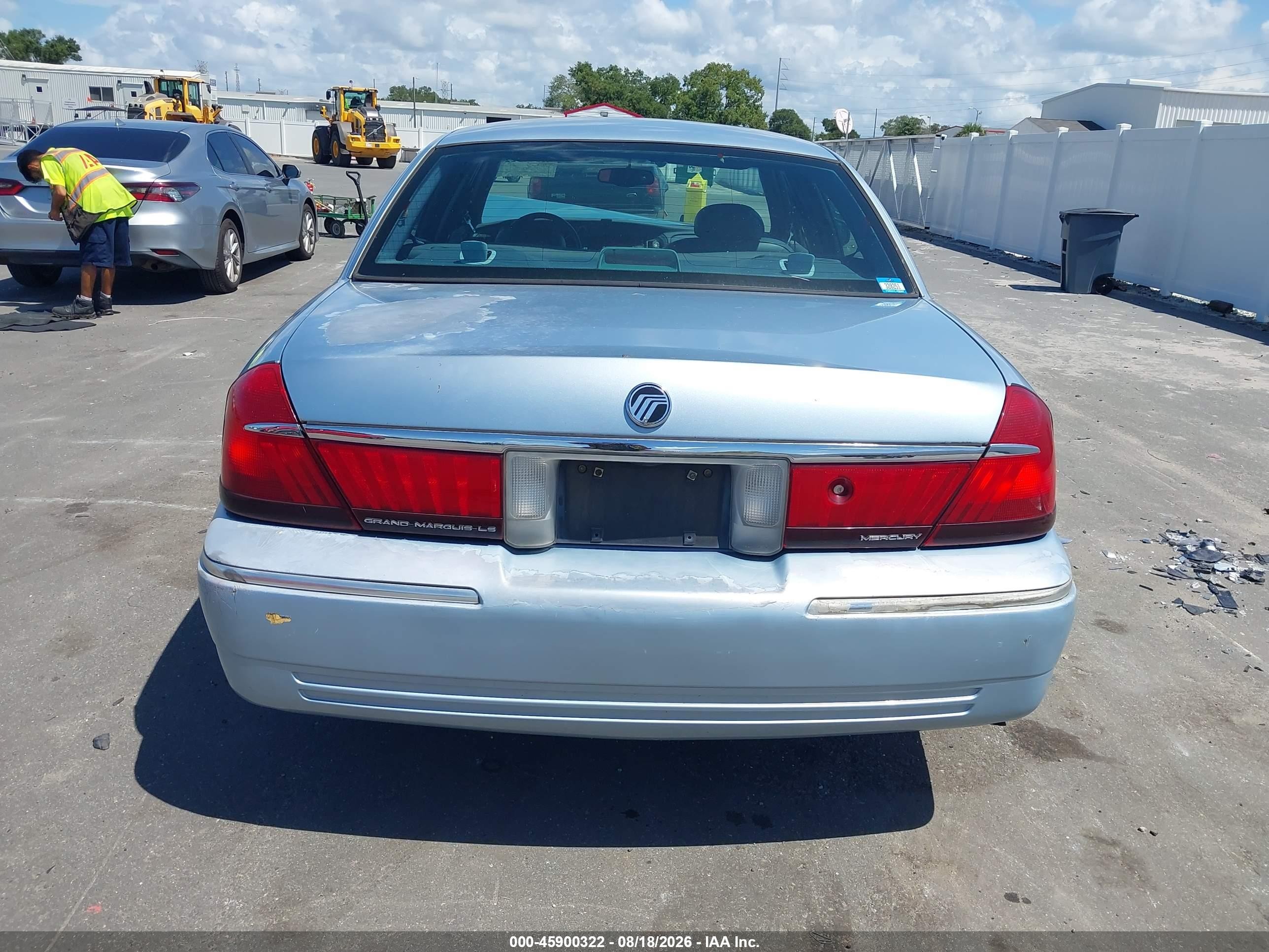 2001 Mercury Grand Marquis Ls Light Blue vin: 2MEFM75W91X648054