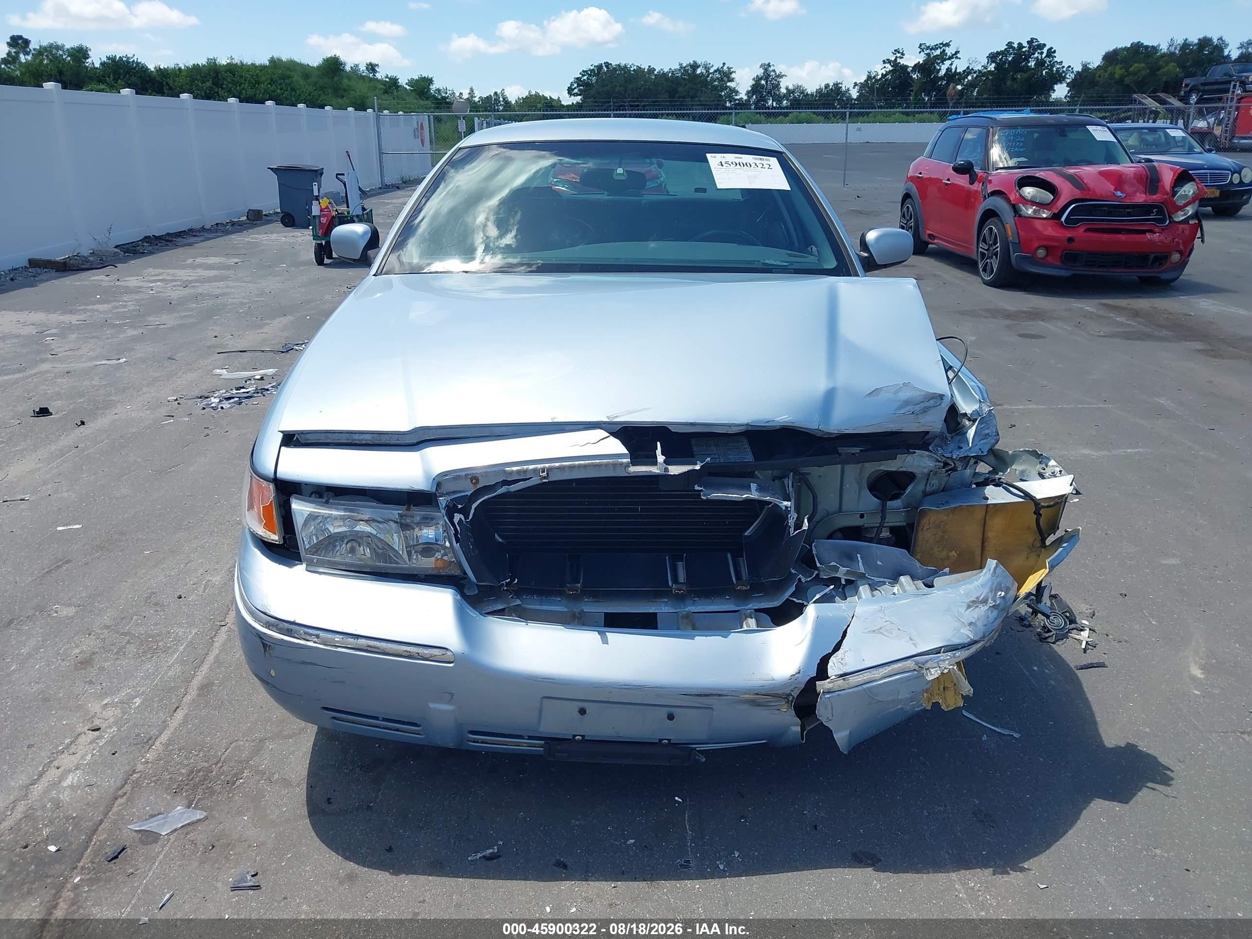 2001 Mercury Grand Marquis Ls Light Blue vin: 2MEFM75W91X648054