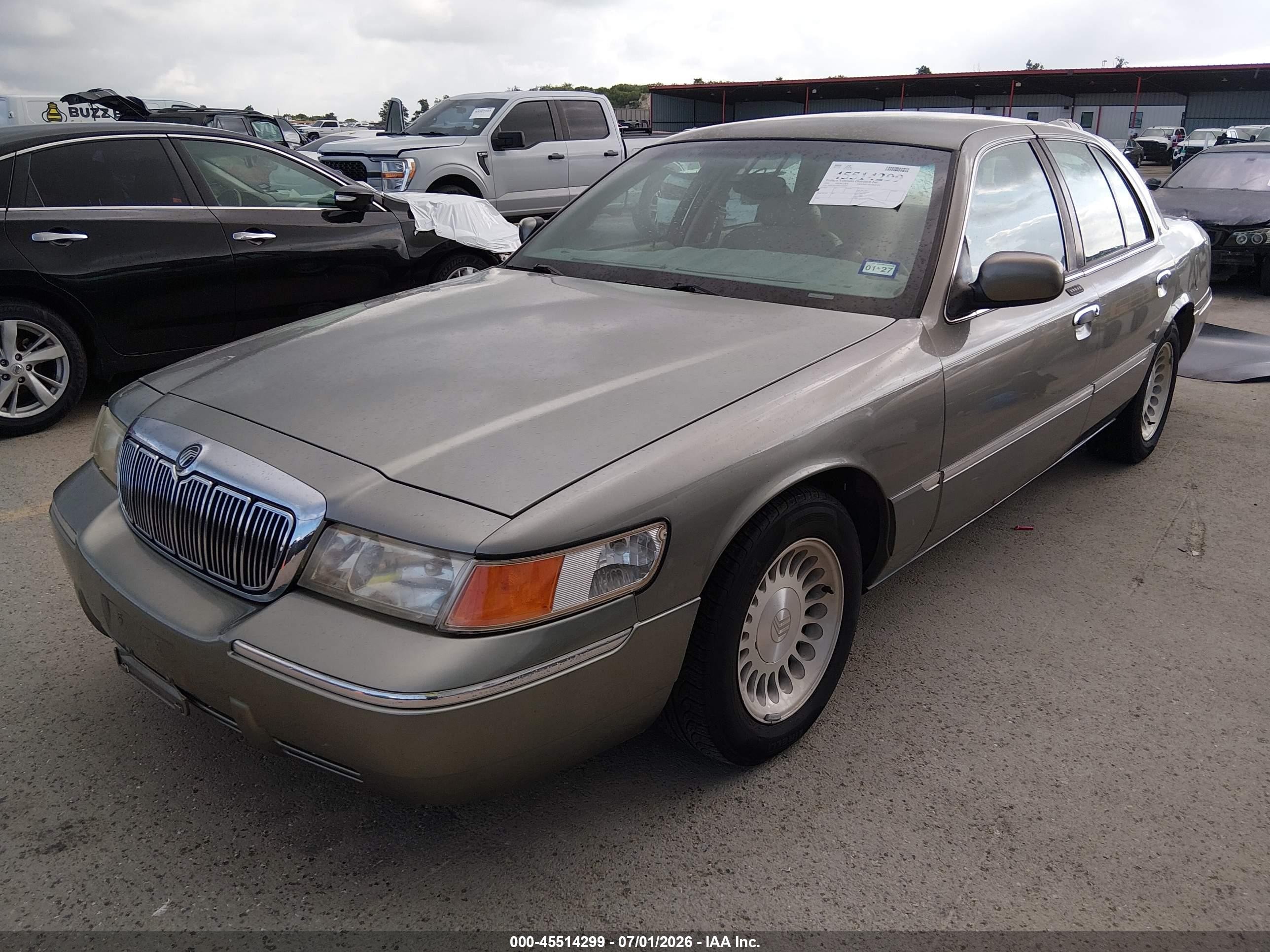 2001 Mercury Grand Marquis Ls Beige vin: 2MEFM75W91X648507