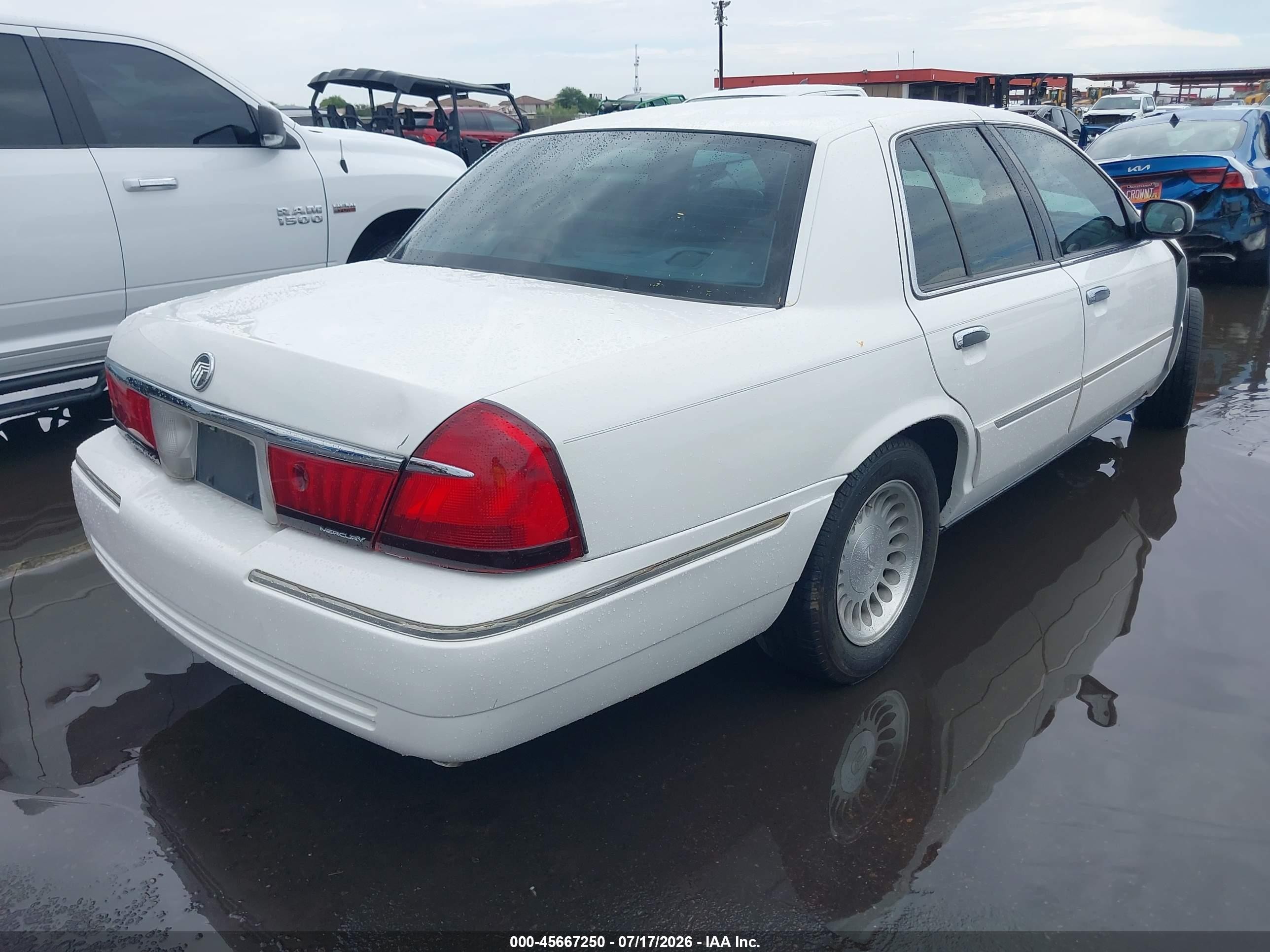 2001 Mercury Grand Marquis Ls White vin: 2MEFM75W91X683872