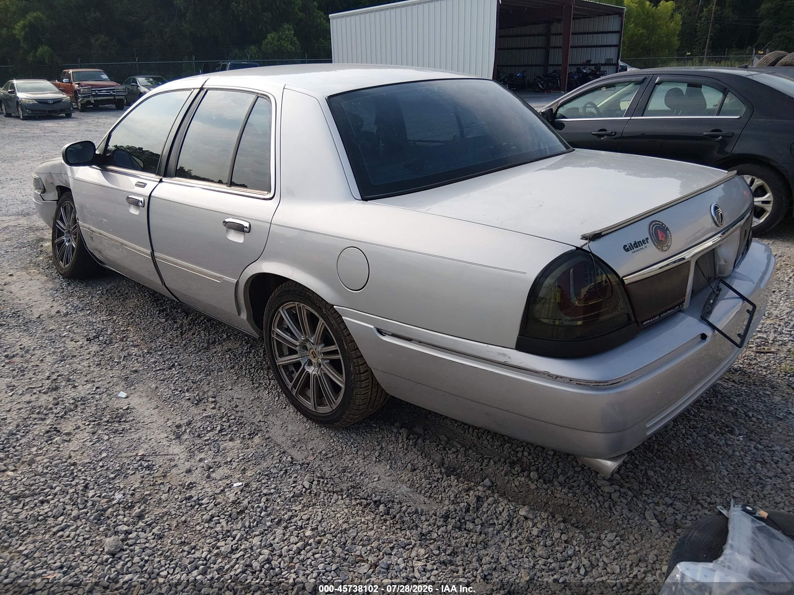 2002 Mercury Grand Marquis Ls Gray vin: 2MEFM75W92X650257