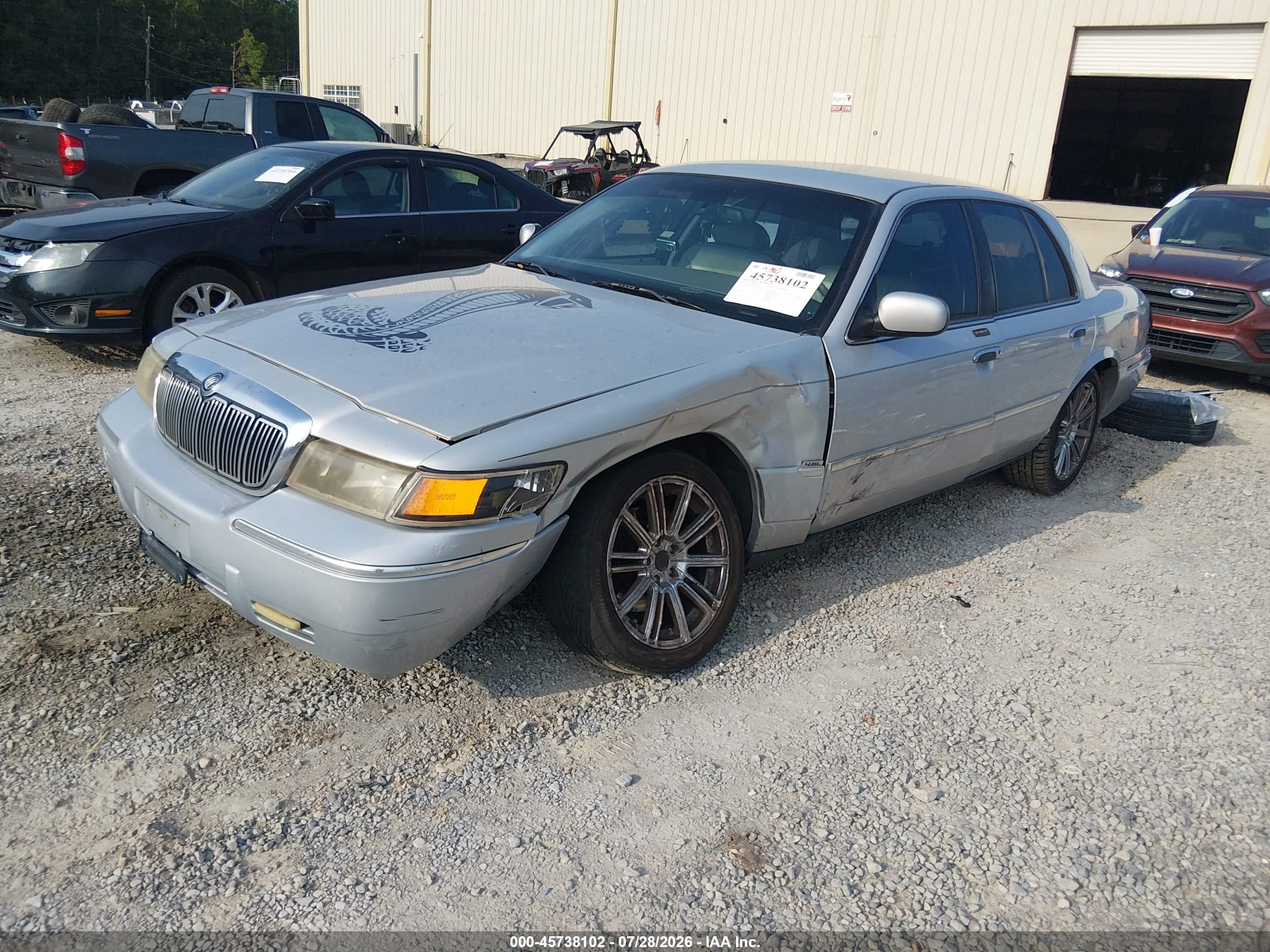 2002 Mercury Grand Marquis Ls Gray vin: 2MEFM75W92X650257