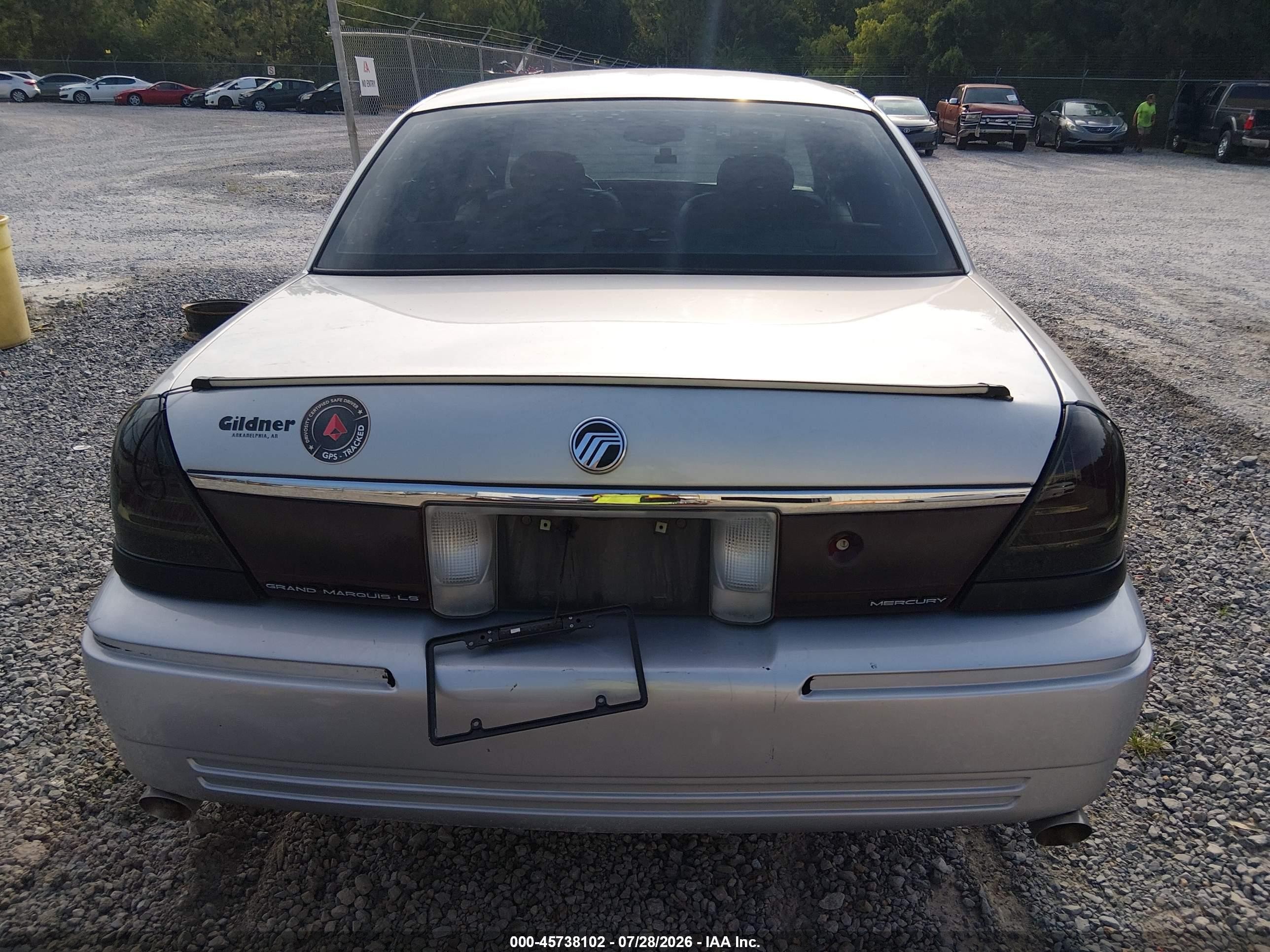 2002 Mercury Grand Marquis Ls Gray vin: 2MEFM75W92X650257