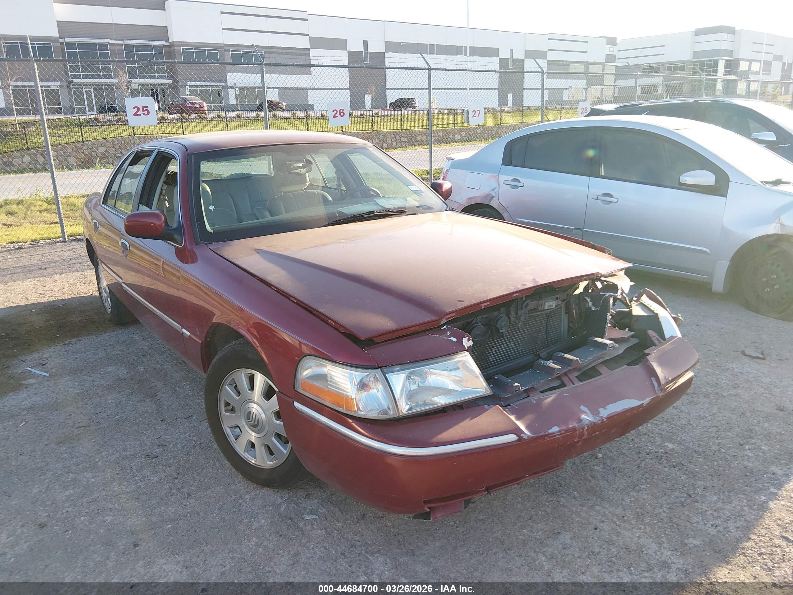 2003 Mercury Grand Marquis Ls Red vin: 2MEFM75W93X639695