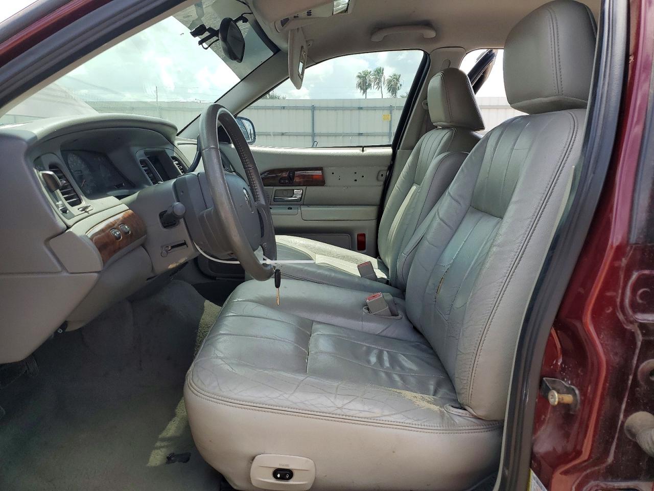 2005 Mercury Grand Marquis Ls Burgundy vin: 2MEFM75W95X664082
