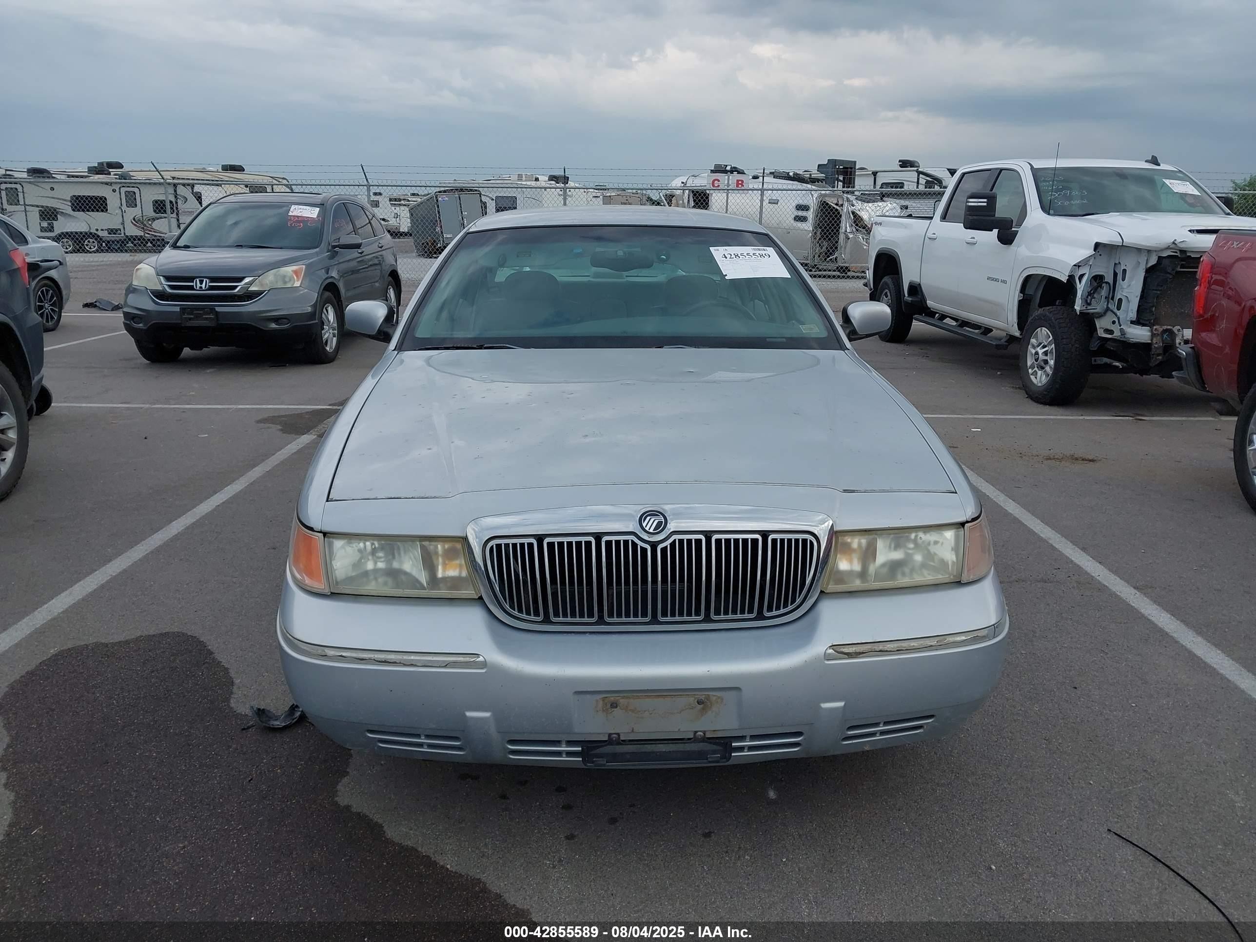 1998 Mercury Grand Marquis   Silver vin: 2MEFM75W9WX643962